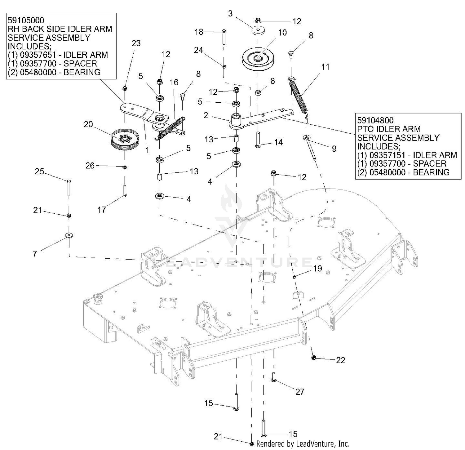 Deck Idlers - 60 Inch