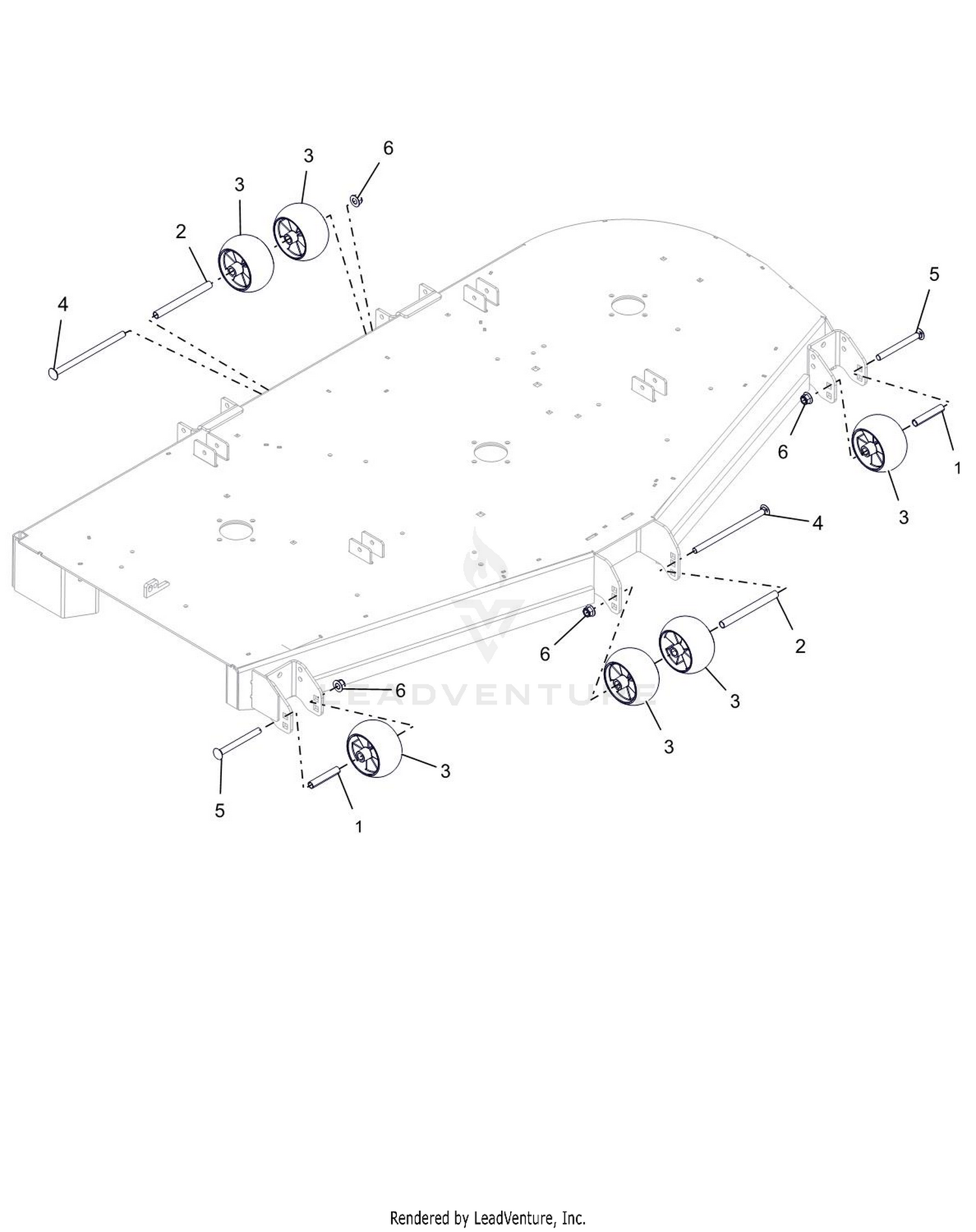 Anti-Scalp Wheels - 72"