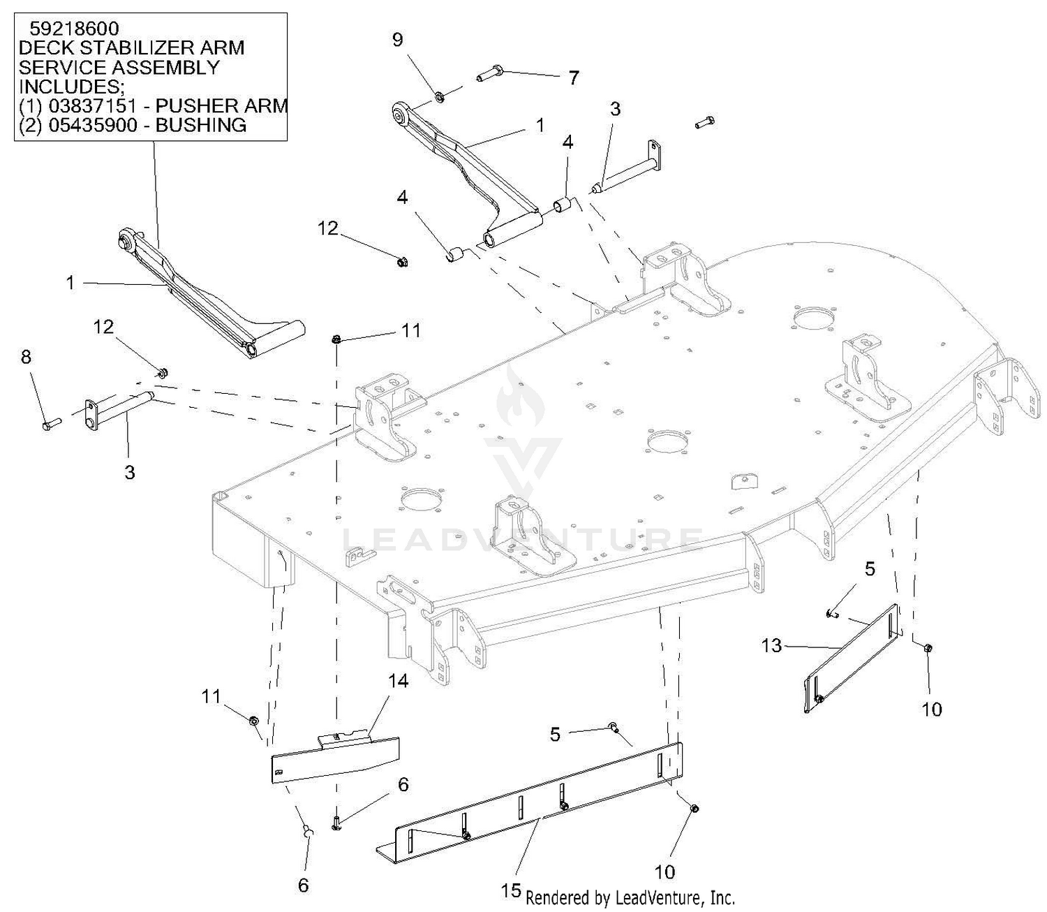 Stabilizer Arms And Baffles - 60 Inch
