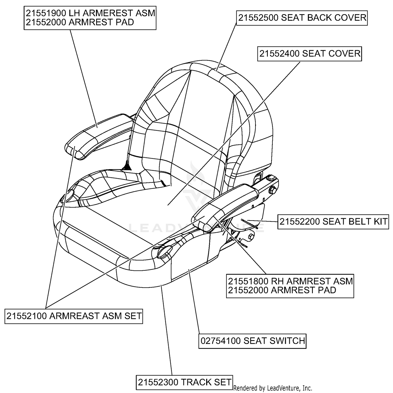 Seat - Service Parts