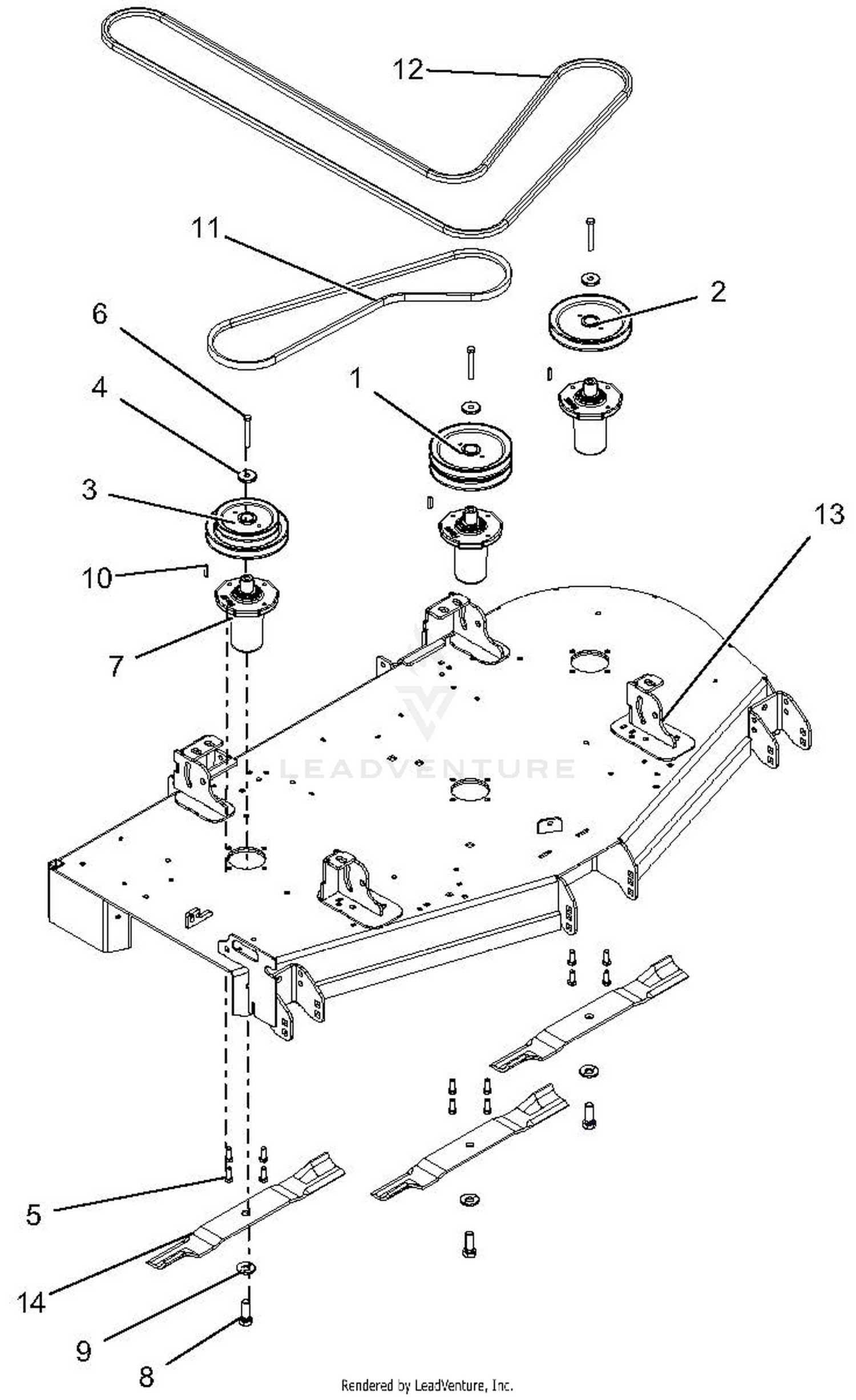Deck, Belts And Blades - 60 Inch
