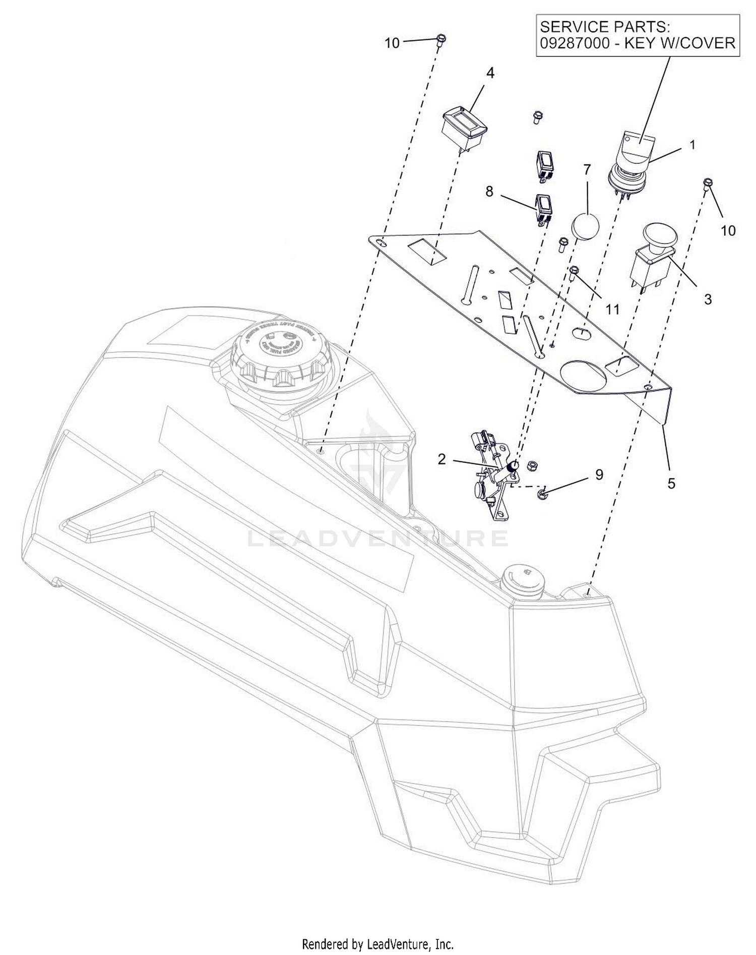 Control Panel - Kohler EFI Engine