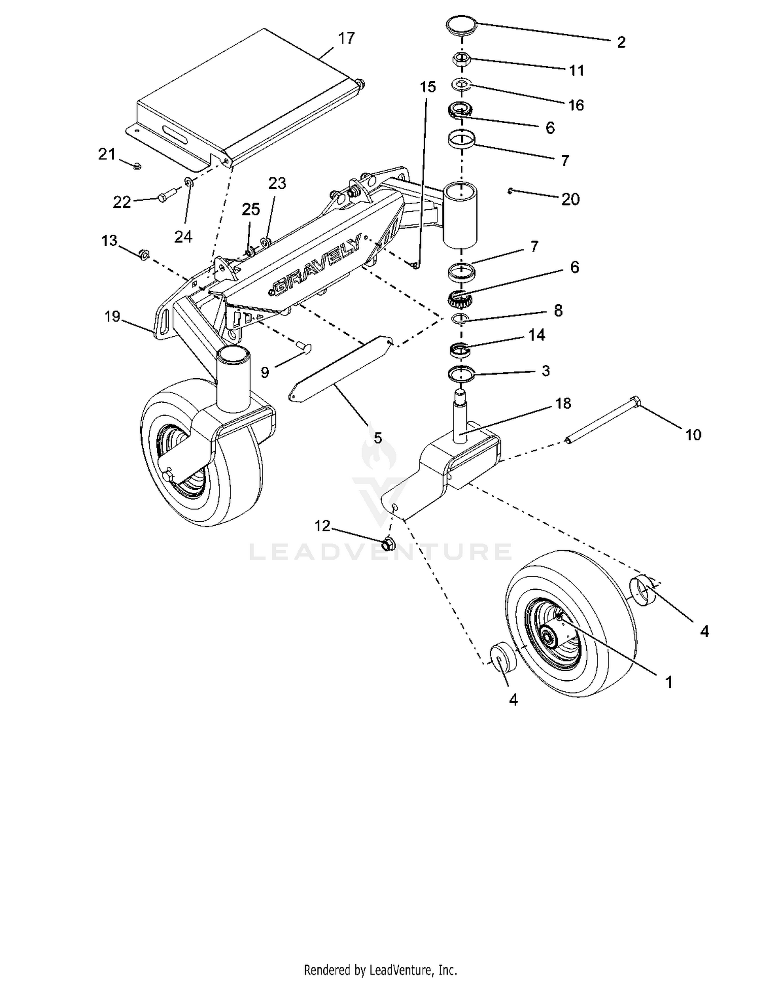 Front Axle And Tire