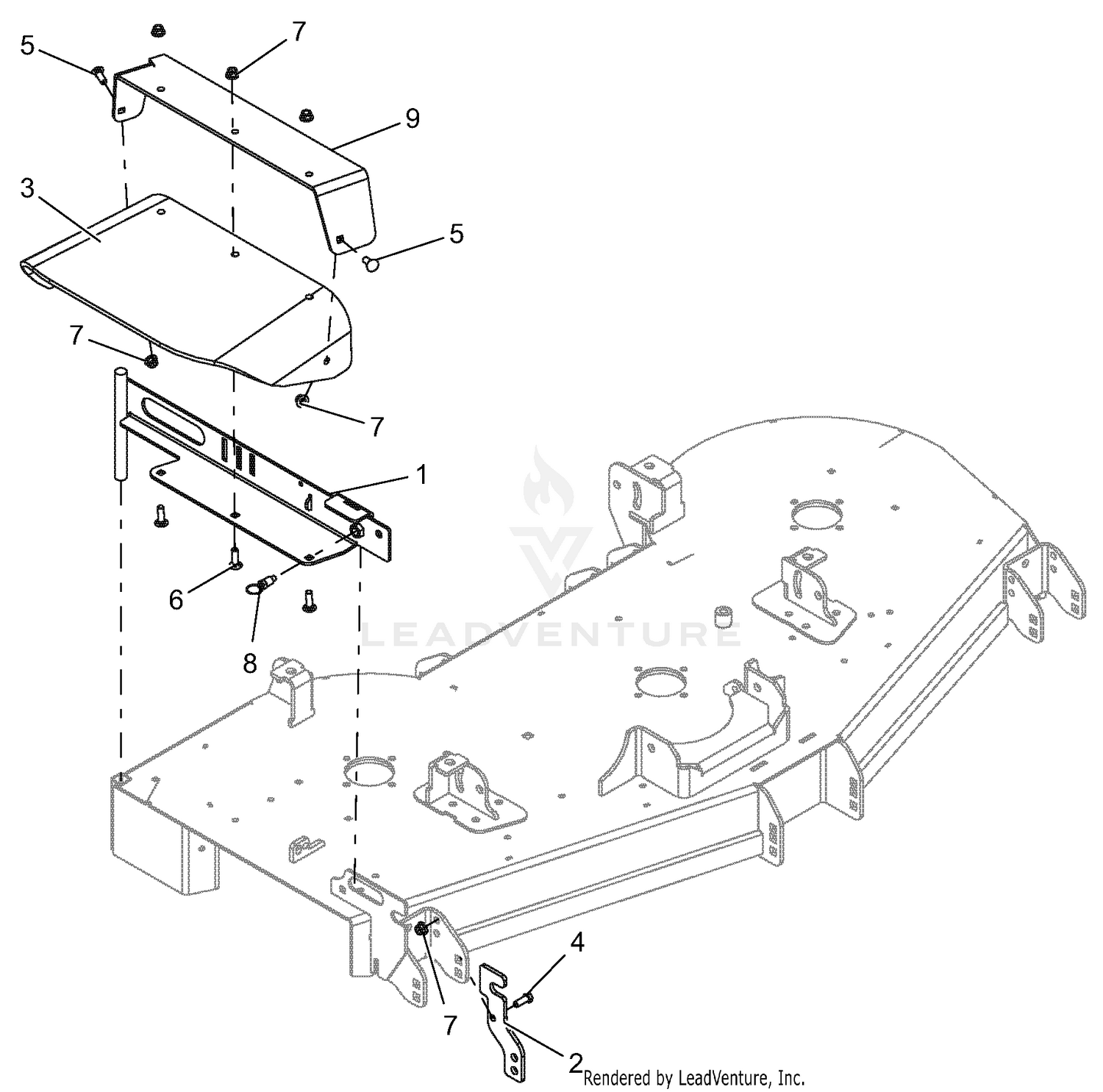 Deck - Discharge Chute