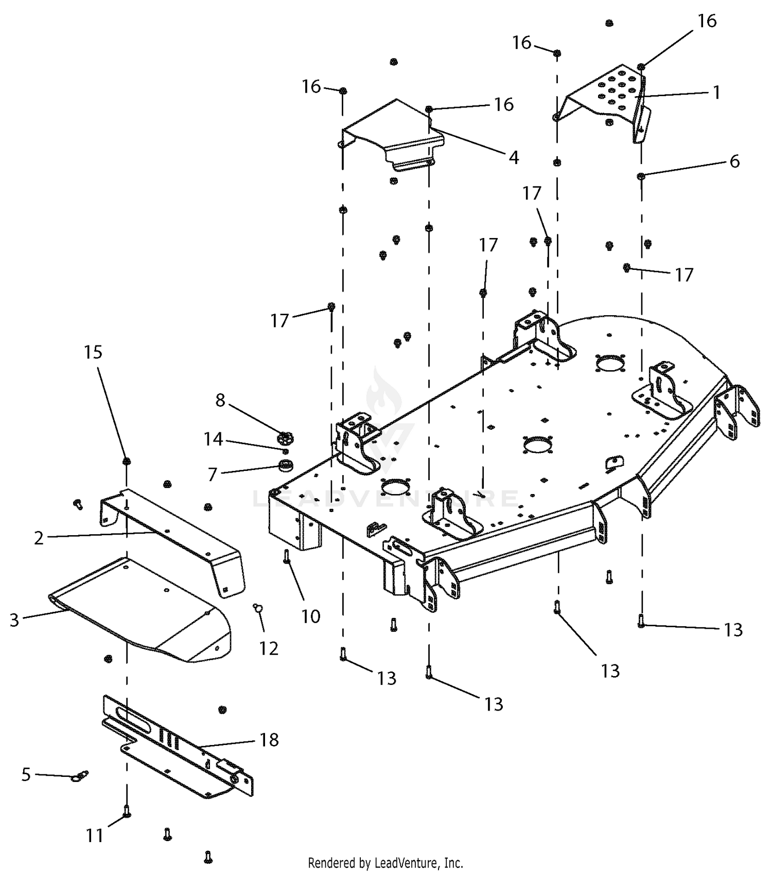 Chute And Belt Covers - 52" Deck