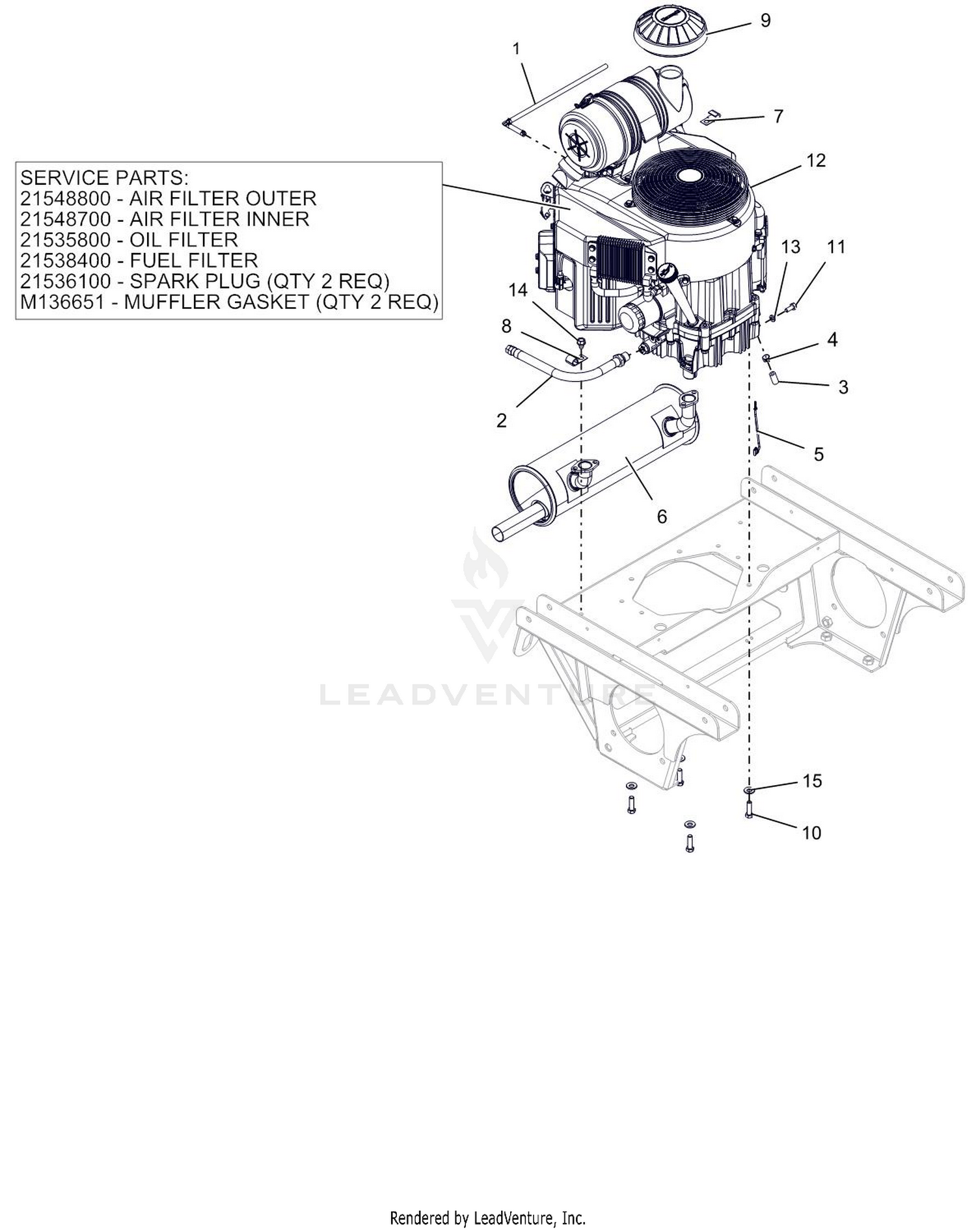 Engine - Kawasaki FX850