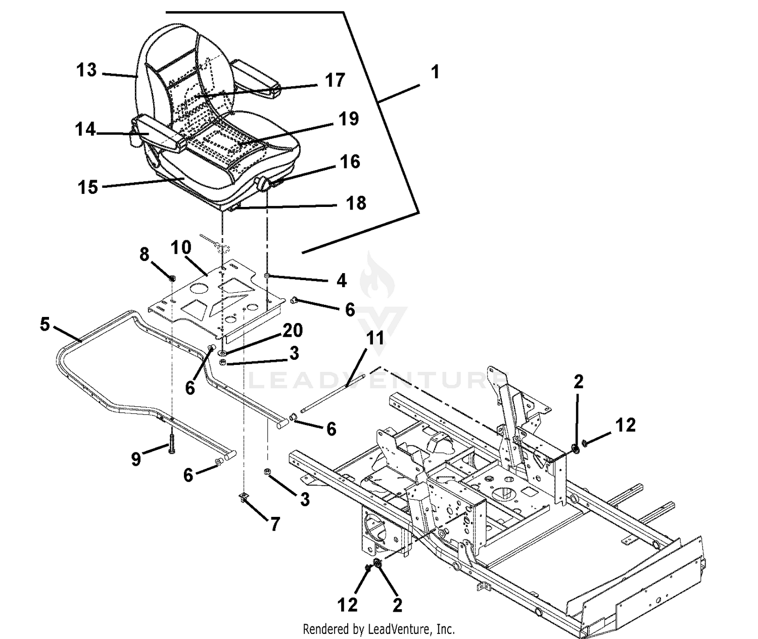 Seat And Hood Frame - XDZ