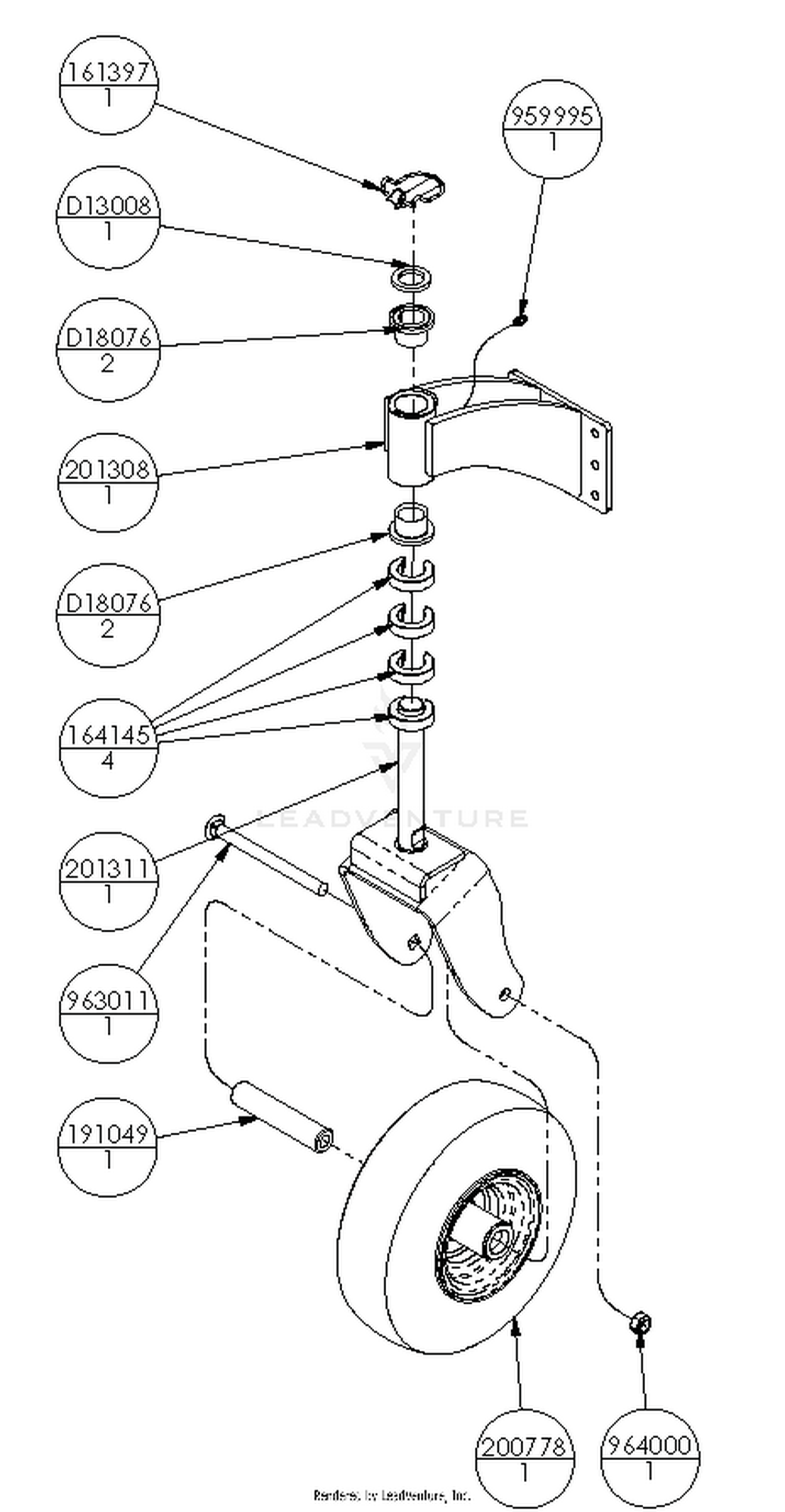 Wheel and Strut