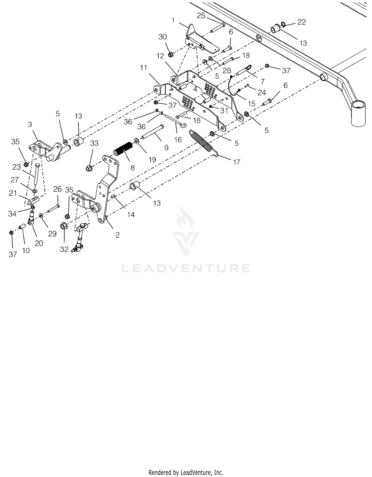Mechanical Deck Lift - Right Hand