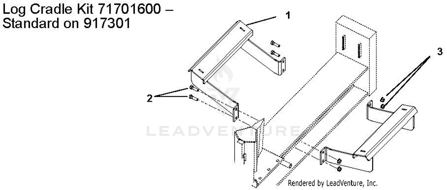 Log Cradle Kit 71701600 - Standard on 917301