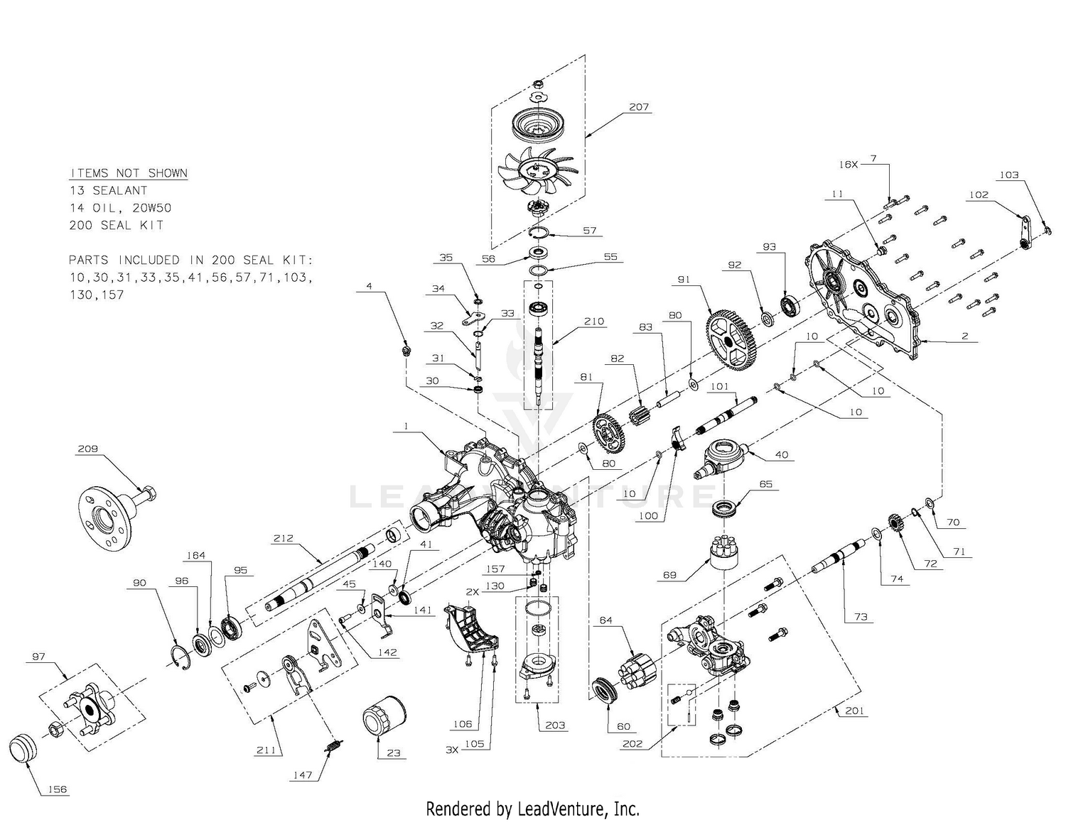 Transmission, LH - 04879900