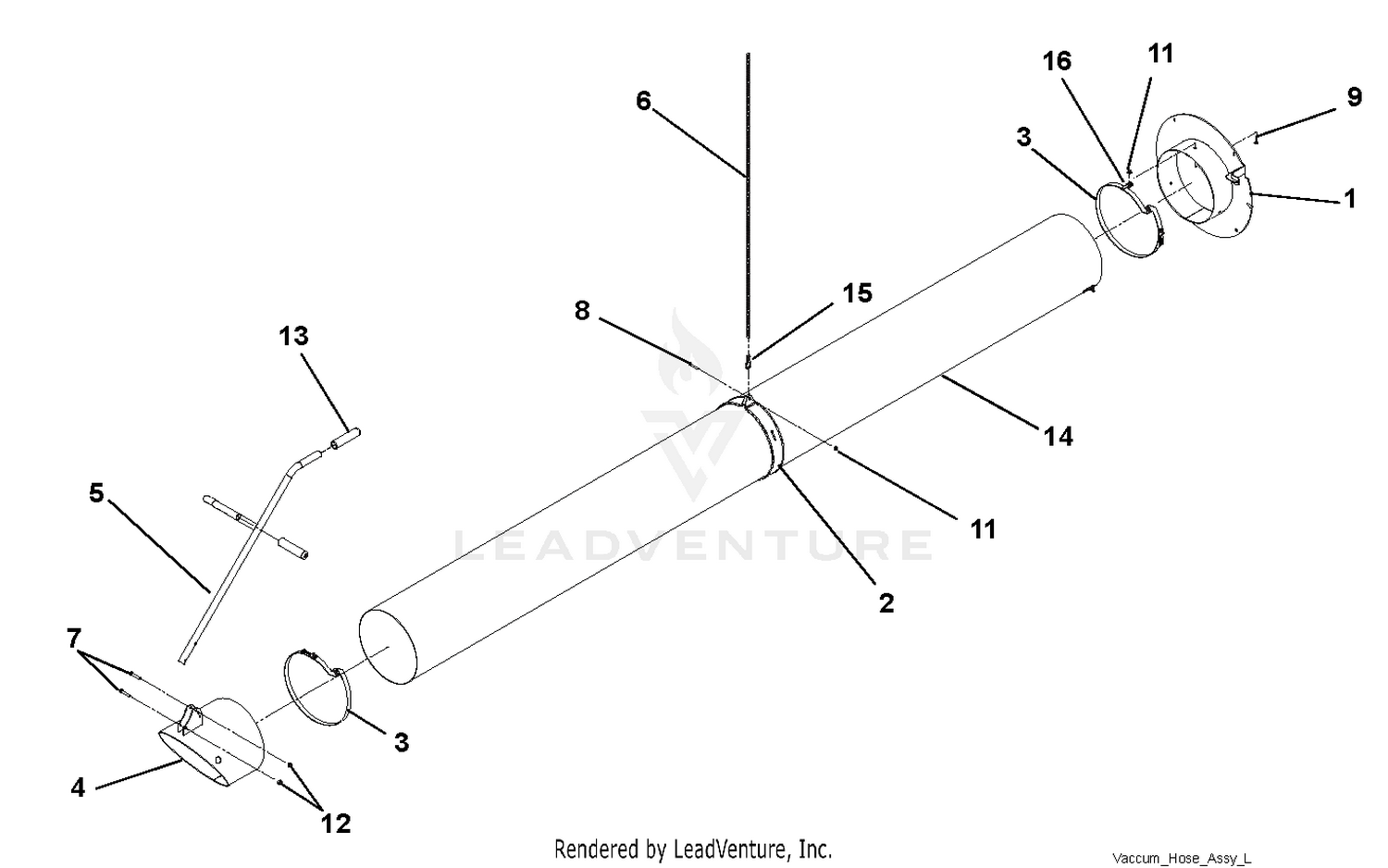 Vacuum Hose Assembly