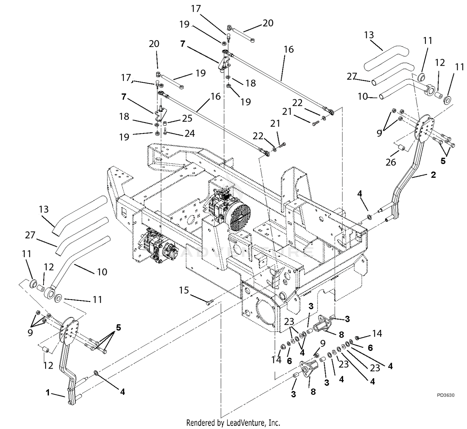 Steering Levers and Linkages