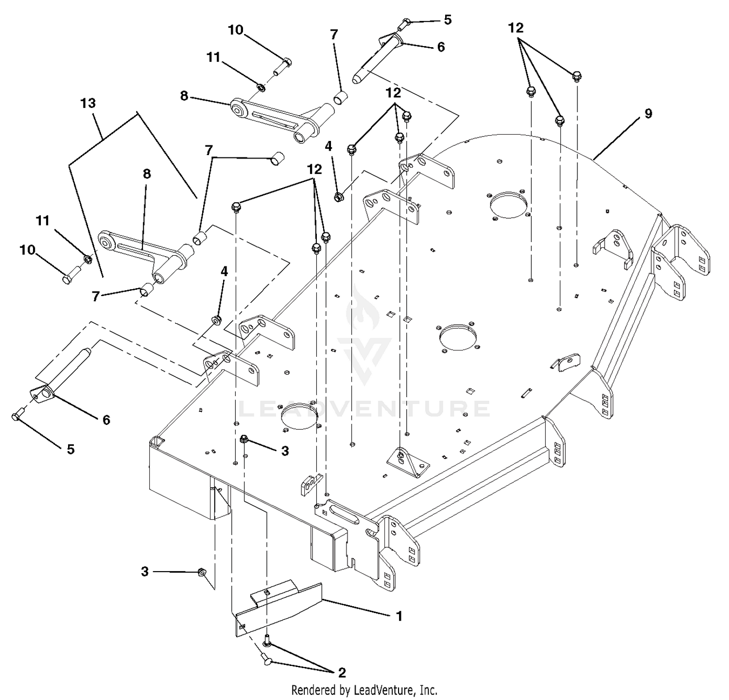 Deck And Mounting Arms