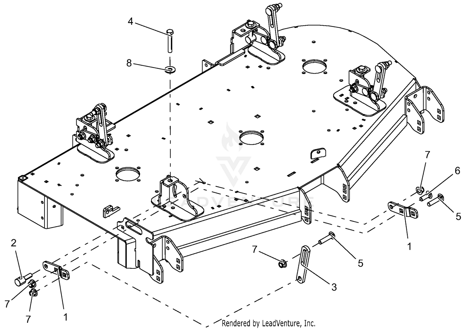 Deck And Mounting Arms