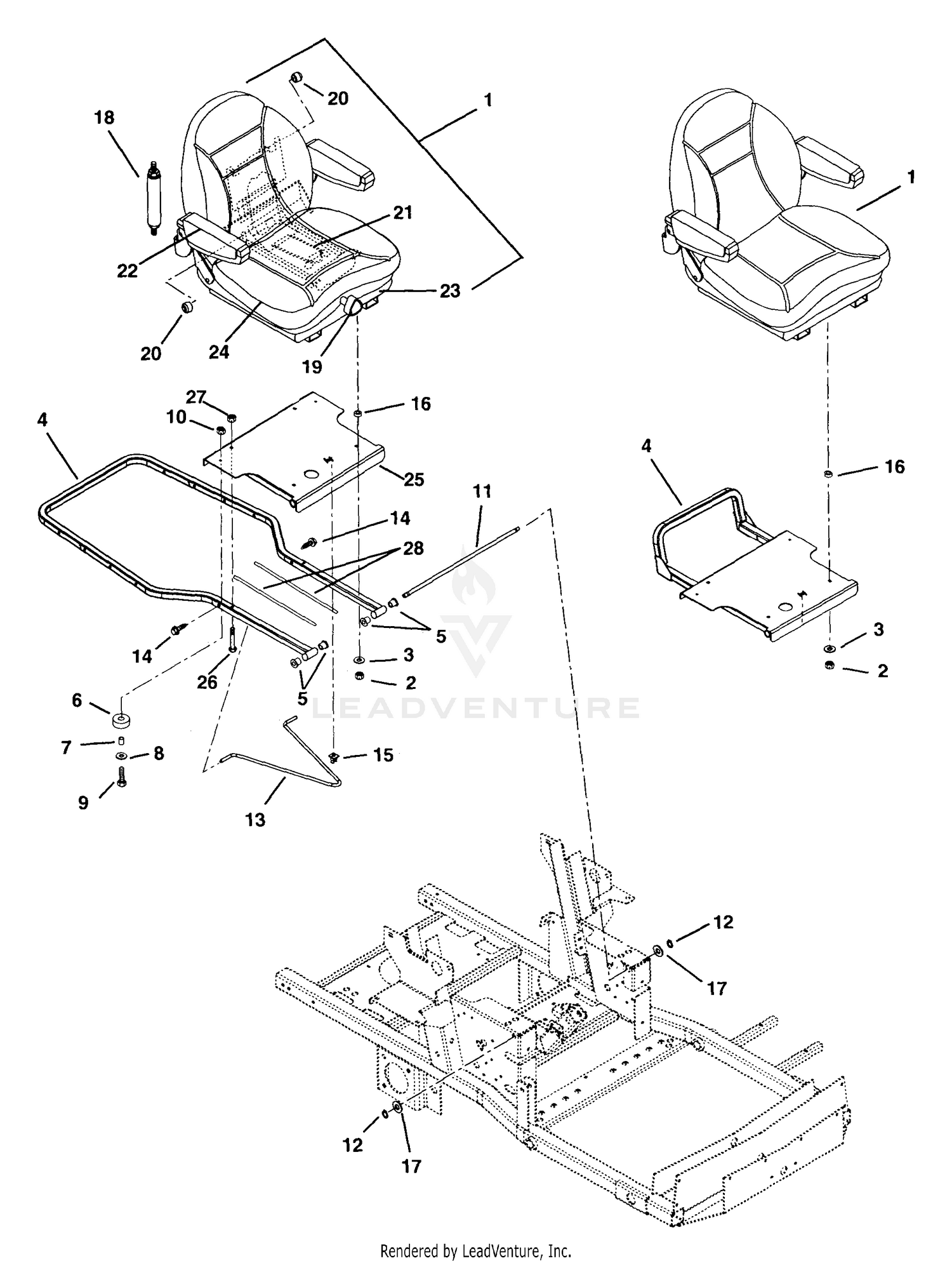 Seat And Hood Frame