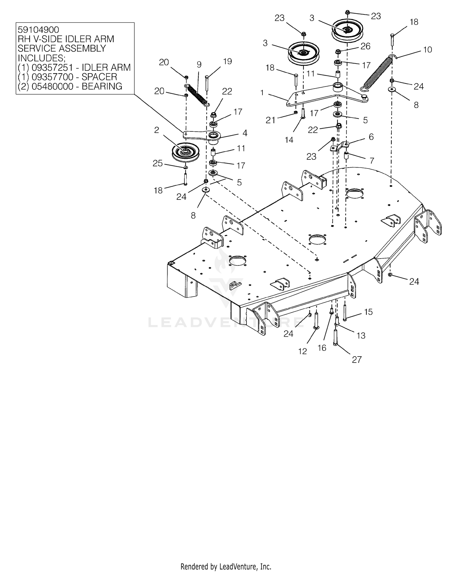 Deck Idlers - 48"