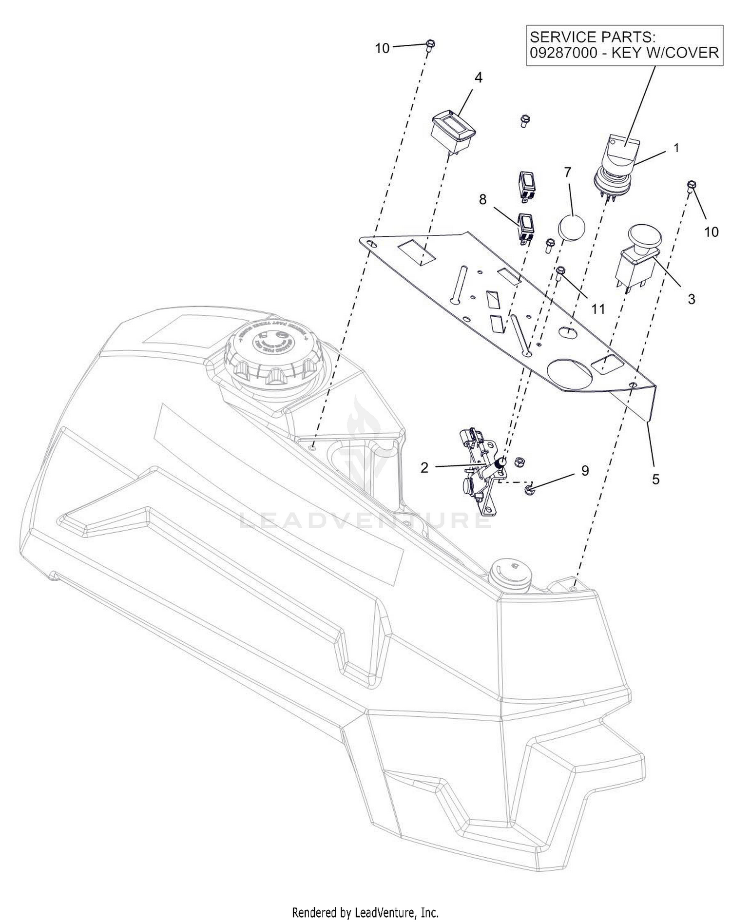 Control Panel - Yamaha EFI Engines