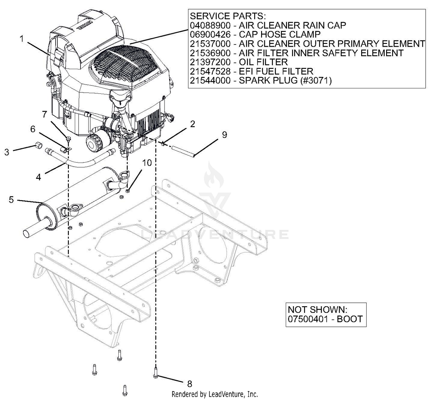Engine - Kohler ZT740 Confidant