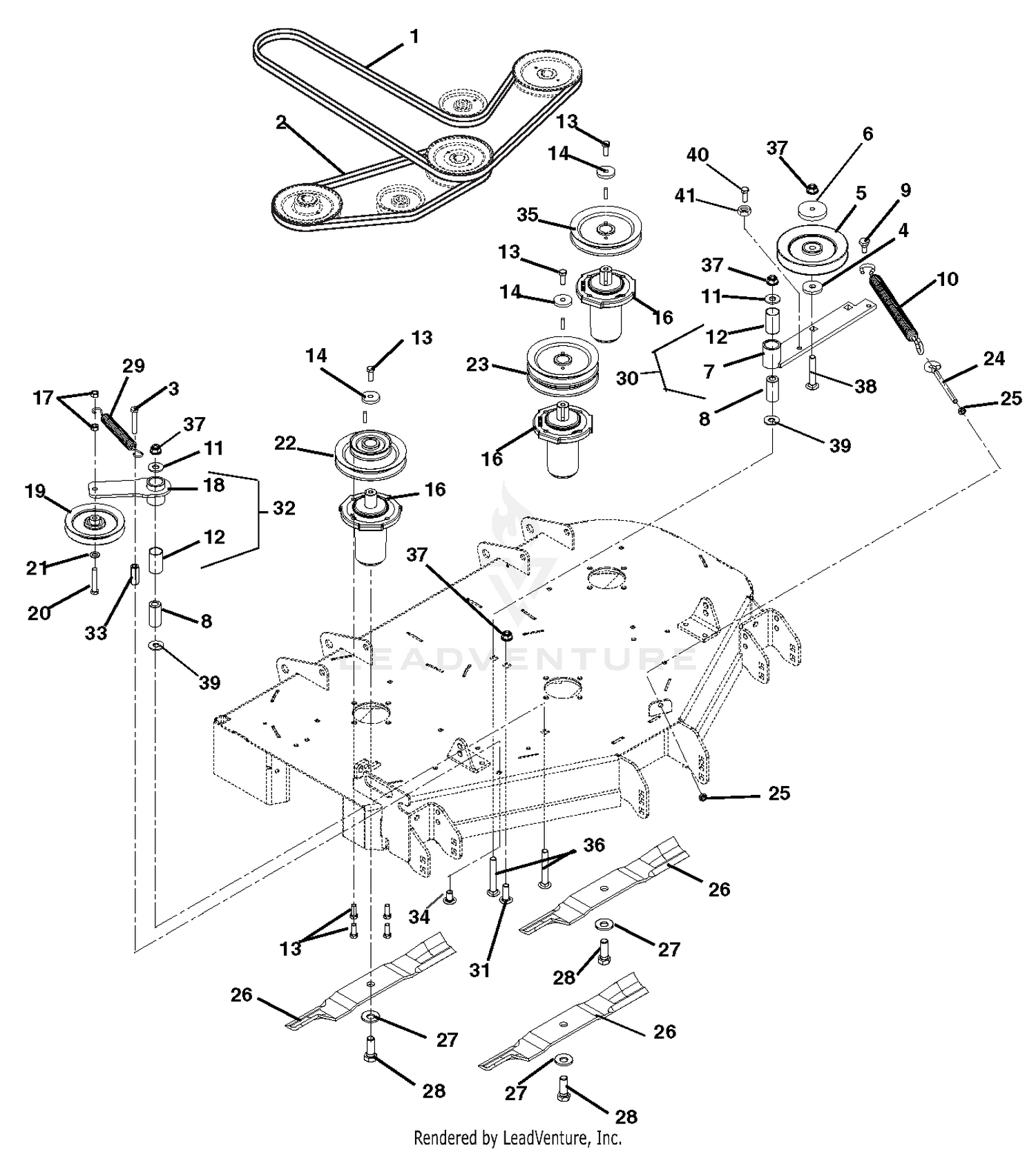 Belts, Spindles, Idlers And Blades