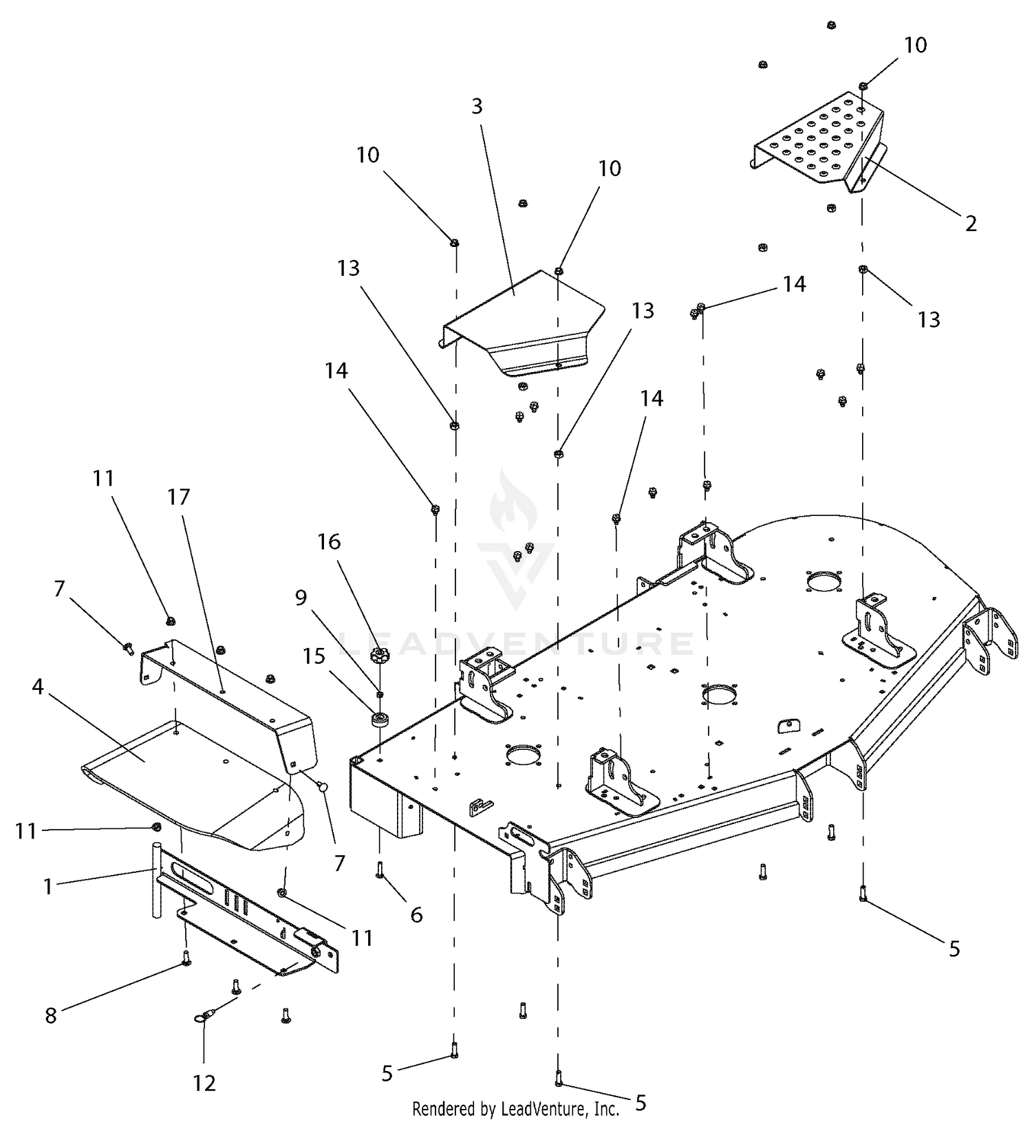 Chute And Belt Covers - 60" Deck