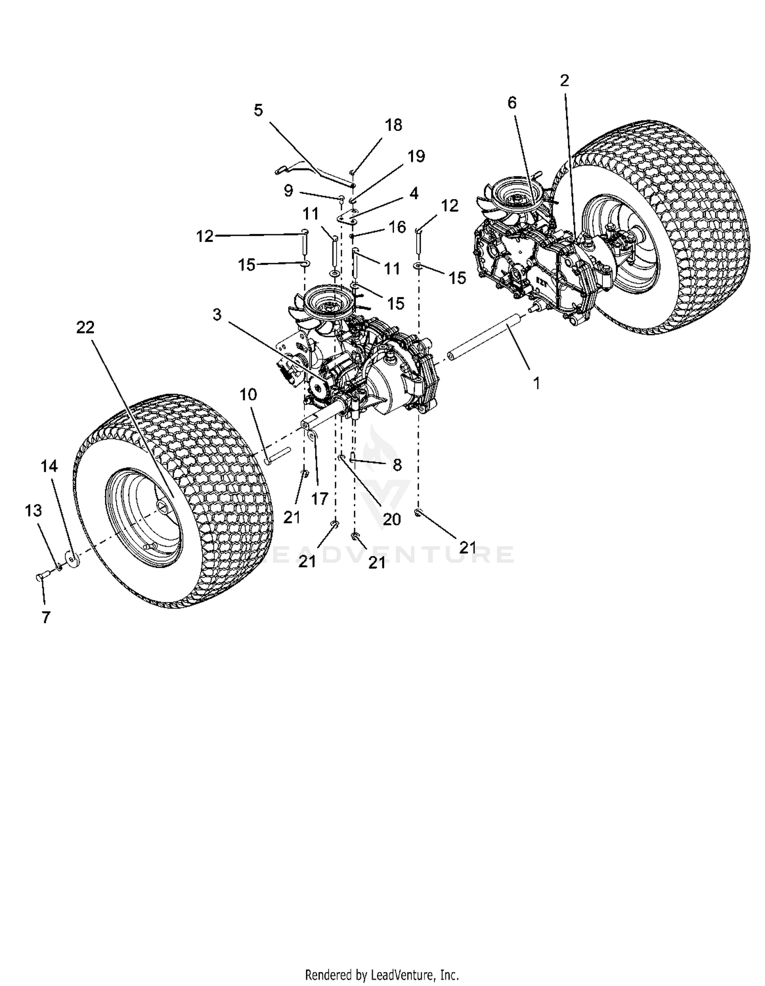 Rear Tires And Transaxles