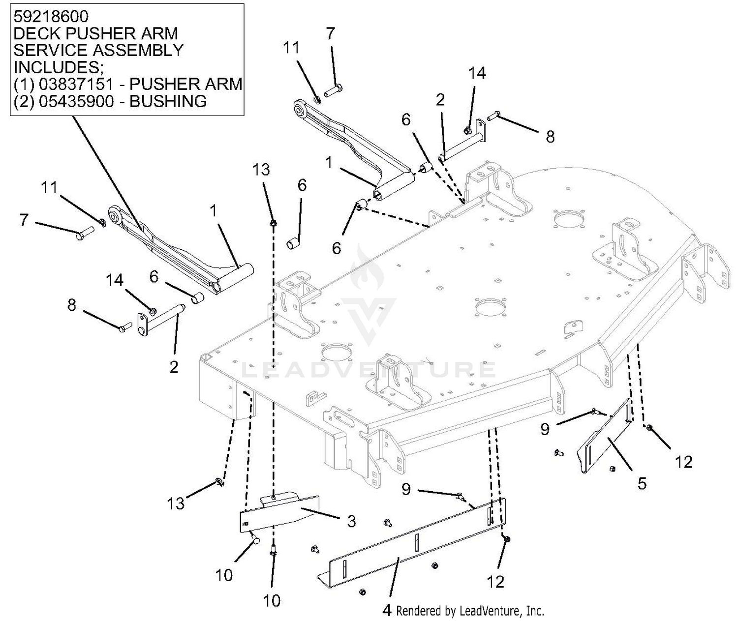 Stabilizer Arms And Baffles - 52-Inch Deck