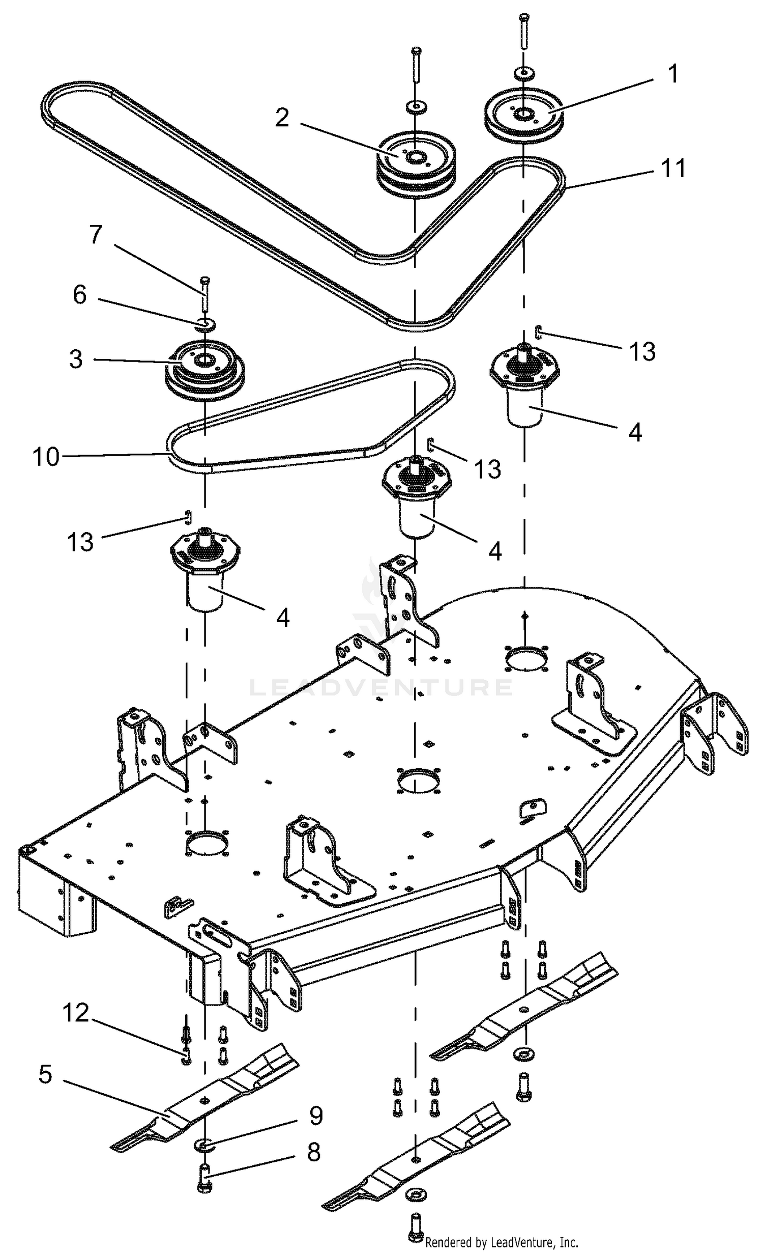 Belts & Blades, 52" Deck