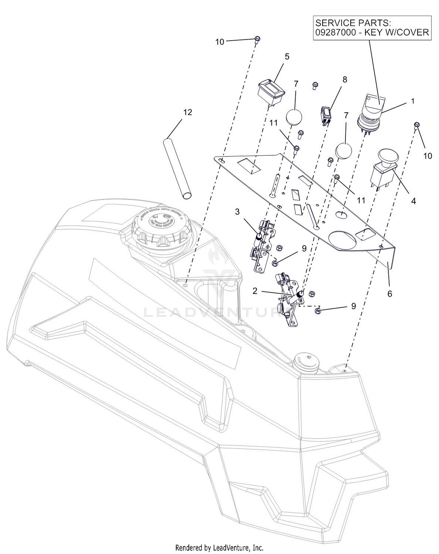 Control Panel - Kawasaki FX921