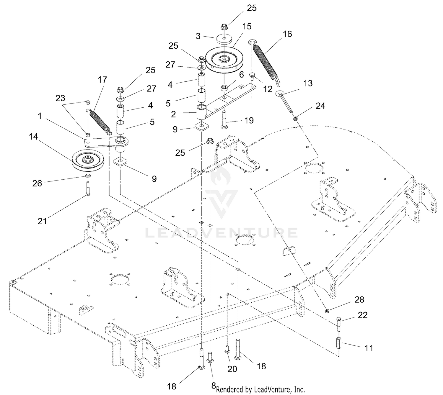 60" Belt Idlers