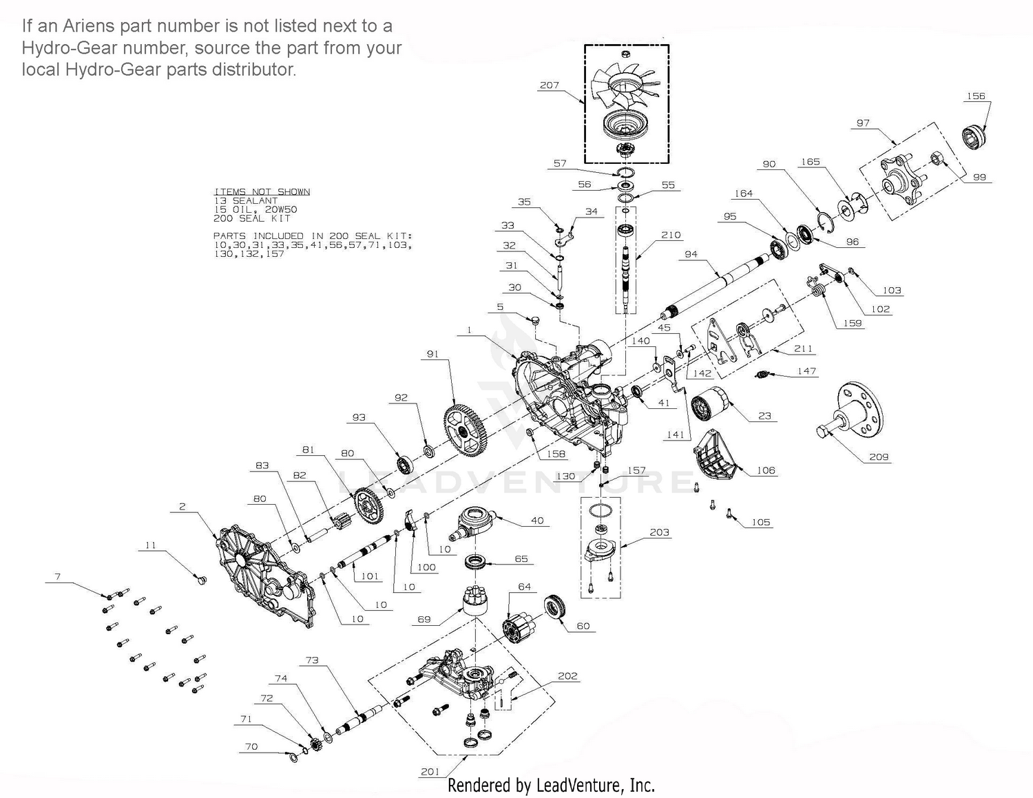 Transmission, LH - 04828100