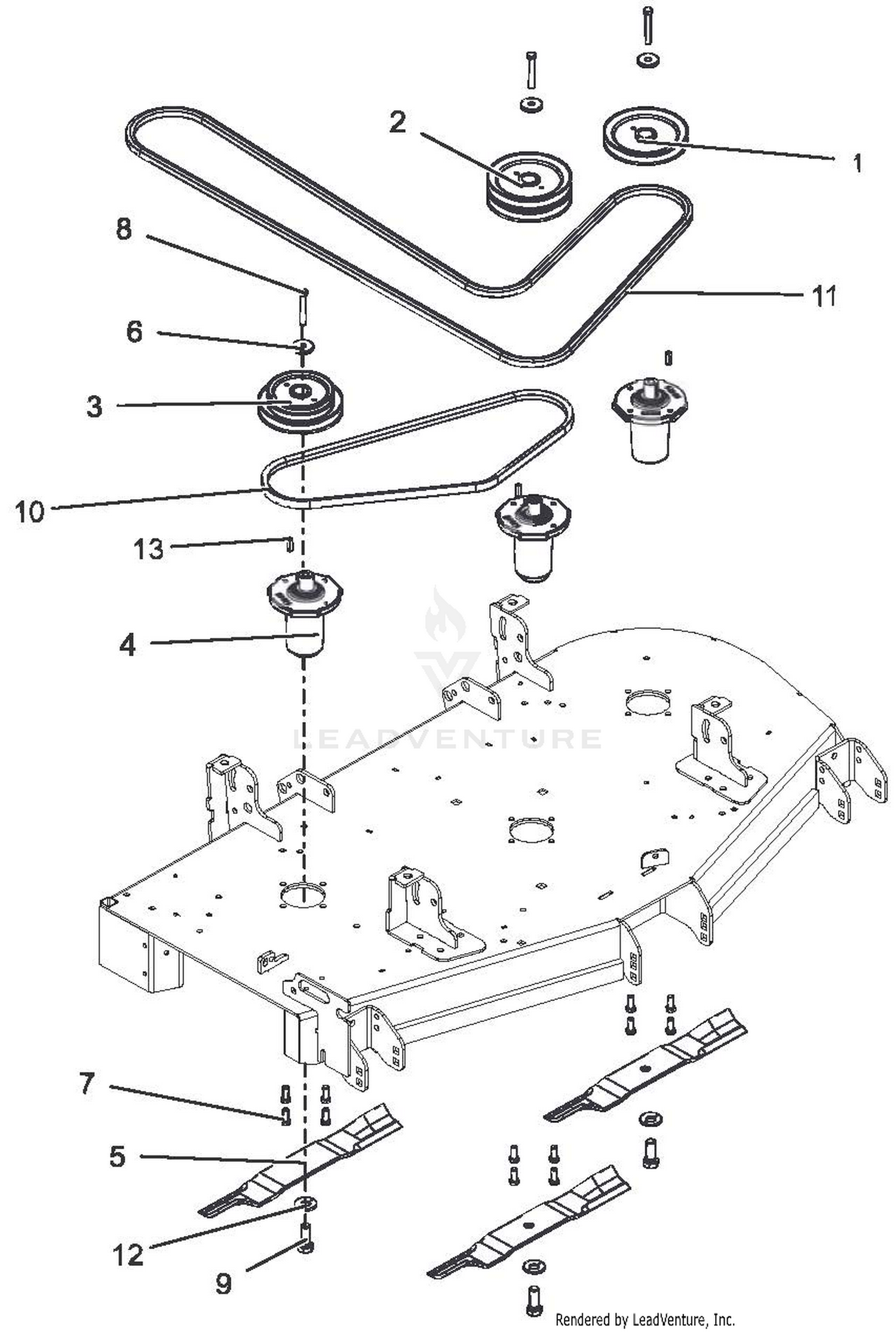 Belts & Blades, 52" Deck