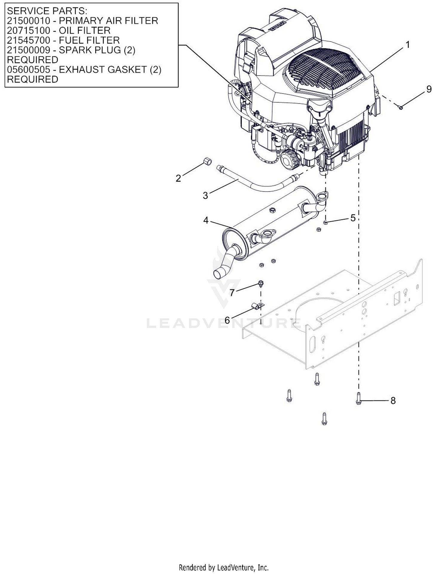 Engine - Kohler EZT740 EFI