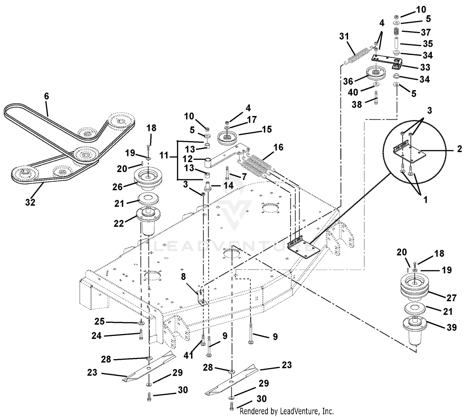 Belts, Spindles, Idlers And Blades