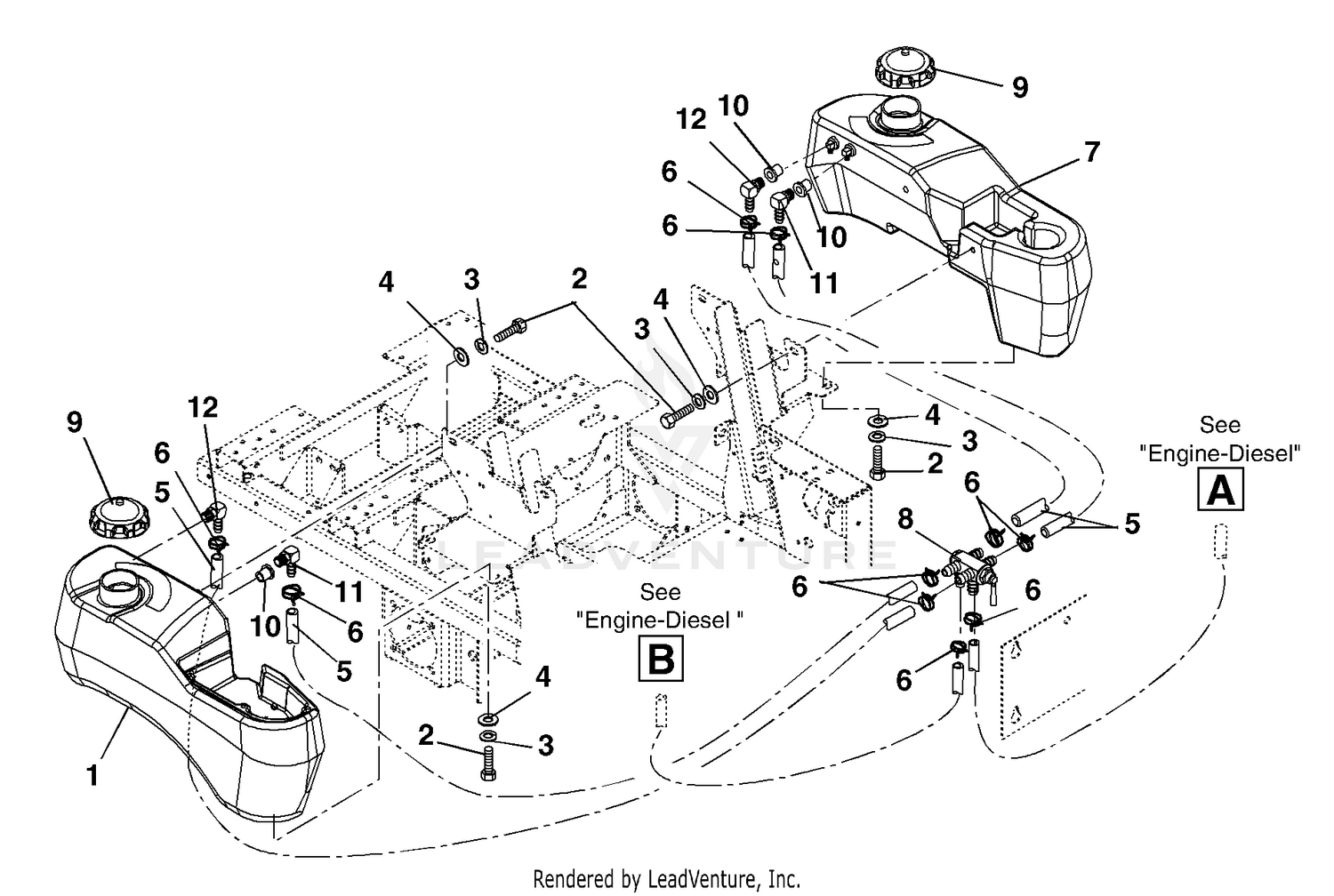 Fuel Tanks And Hoses-Diesel