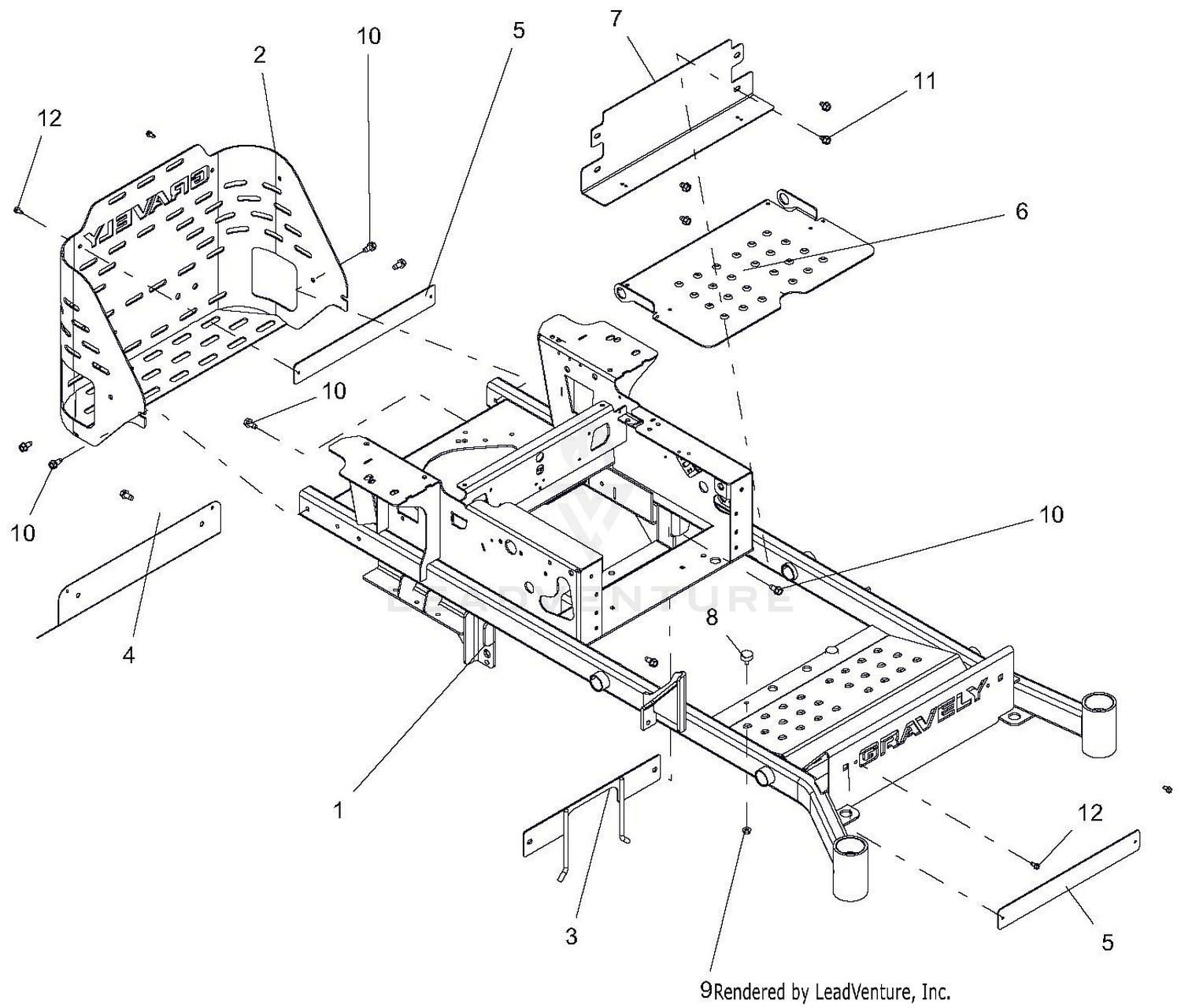 Frame, Bumper, Foot, And Kick Plate - 48 And 52 Inch