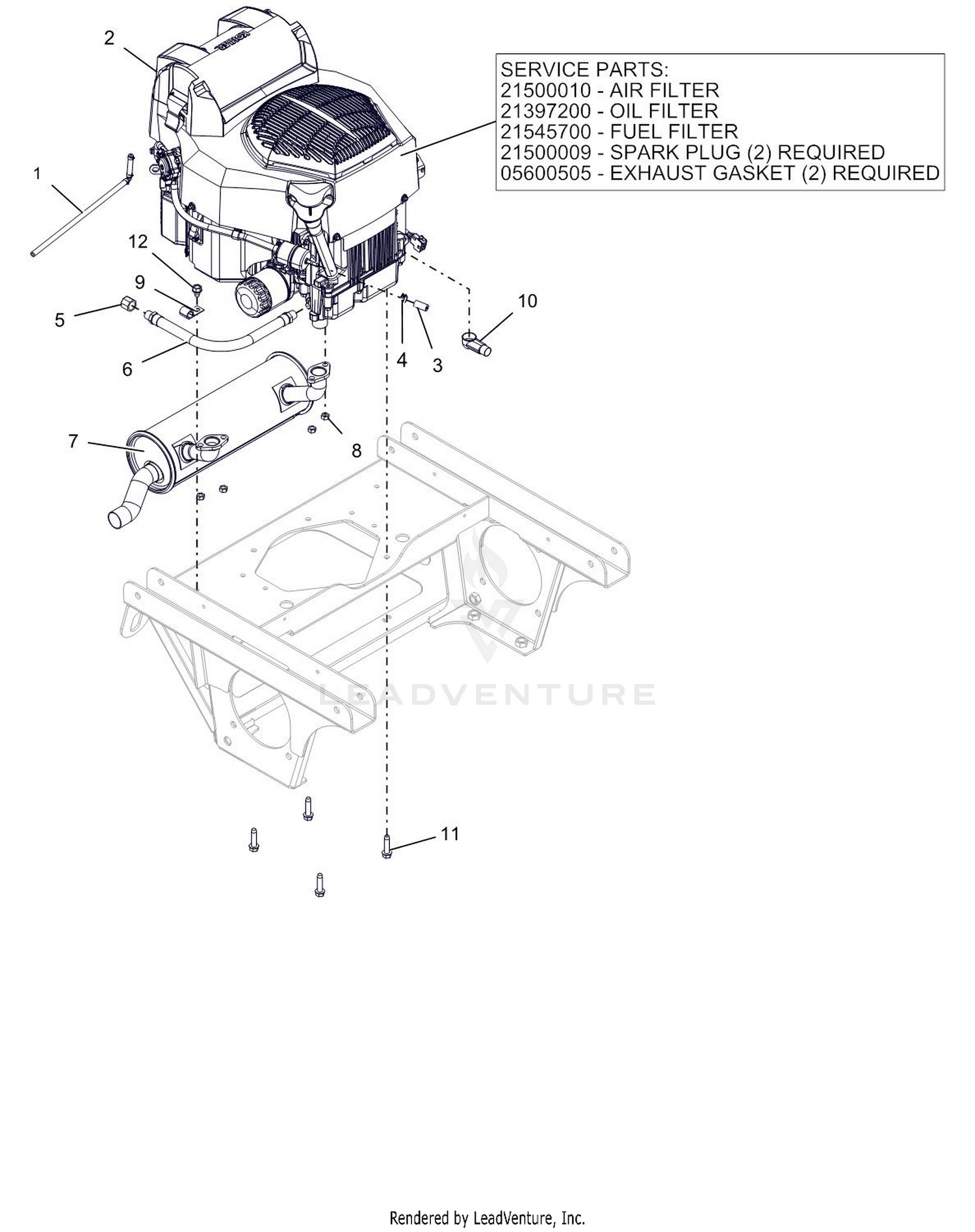 Engine - Kohler ZT740 Confidant