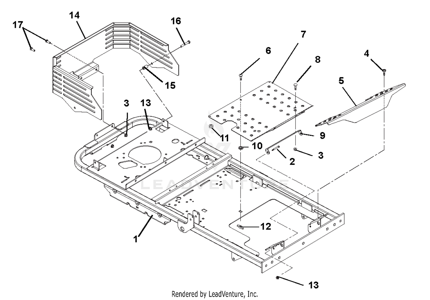 Frame, Engine Guard and Footrest