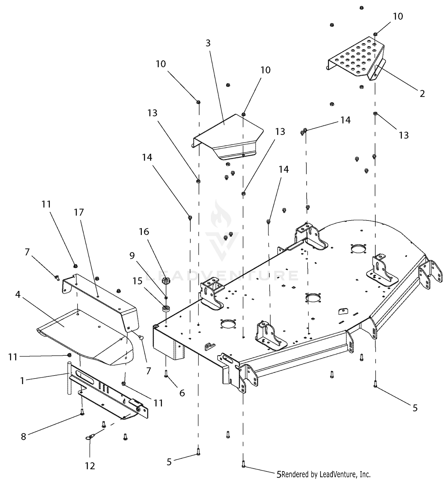 Chute And Belt Covers - 60" Deck