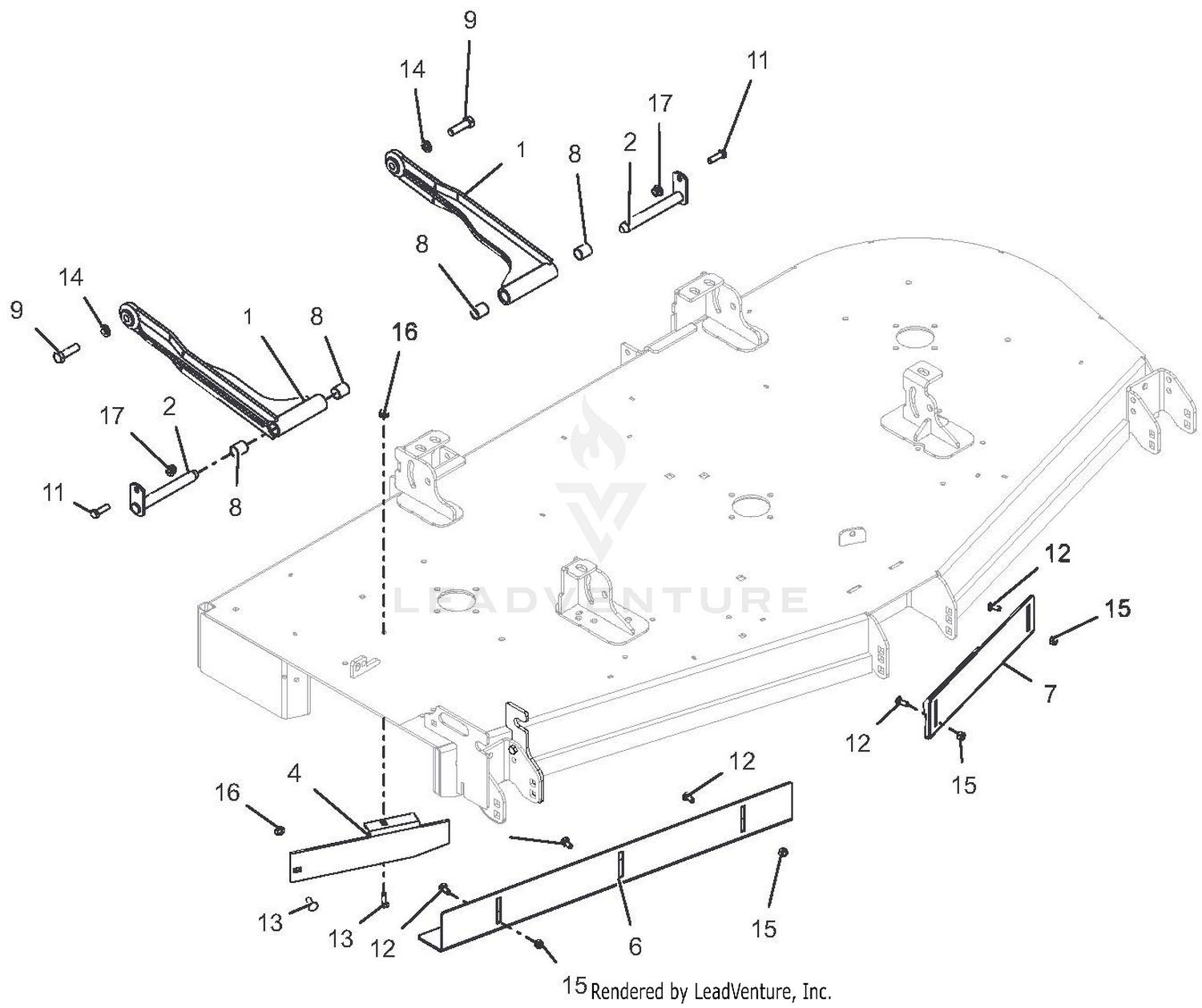 Deck Mount - 72 Inch