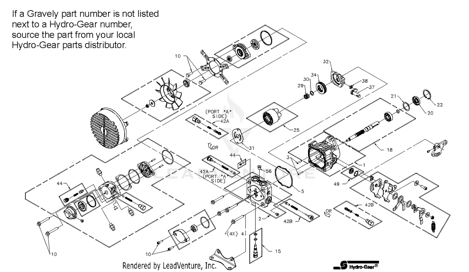 Hydro Gear Hydrostatic Pump