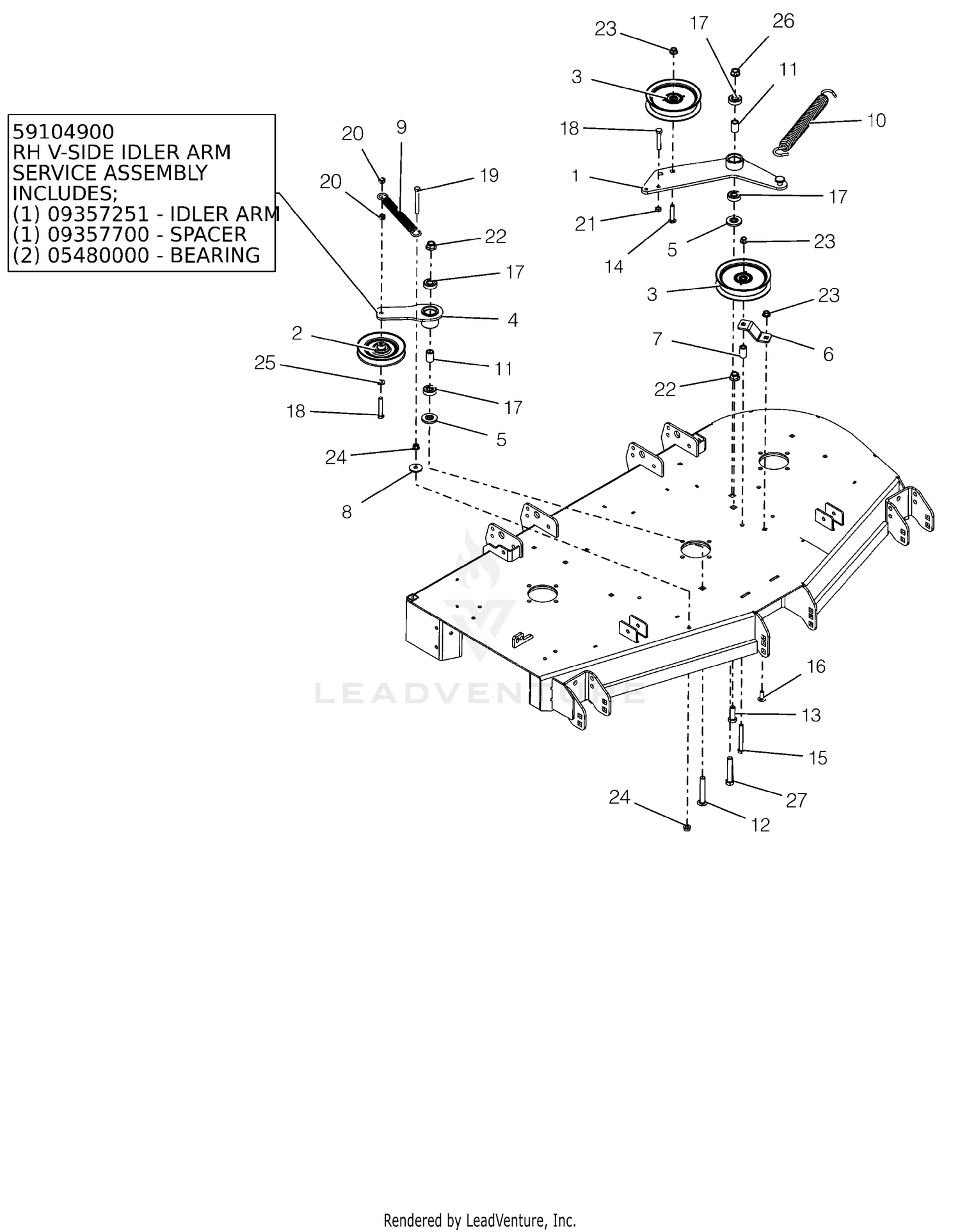 Deck Idlers - 52"