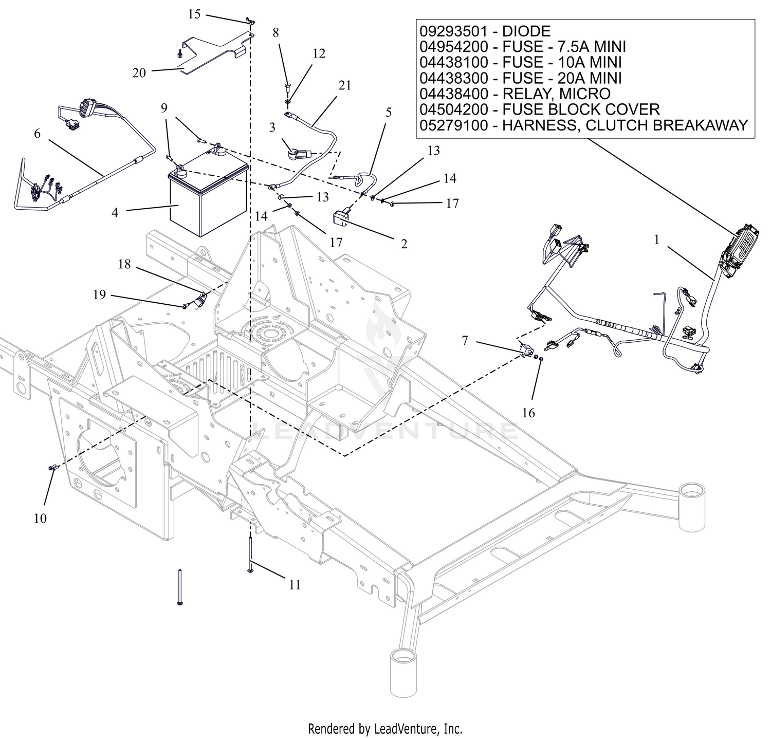 Electrical – Kawasaki – EFI with Mechanical Seat