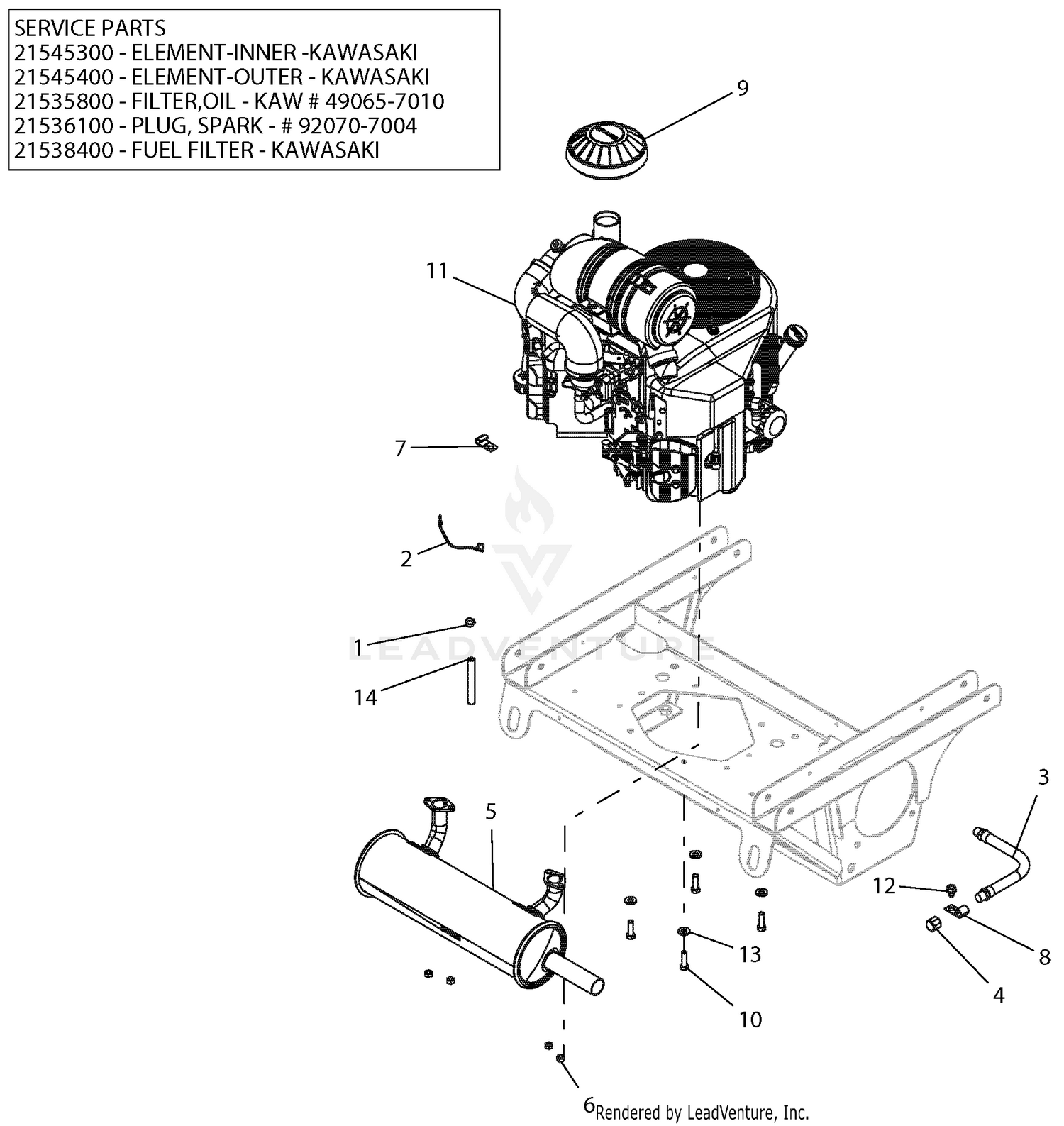 Engine - Kawasaki FX850