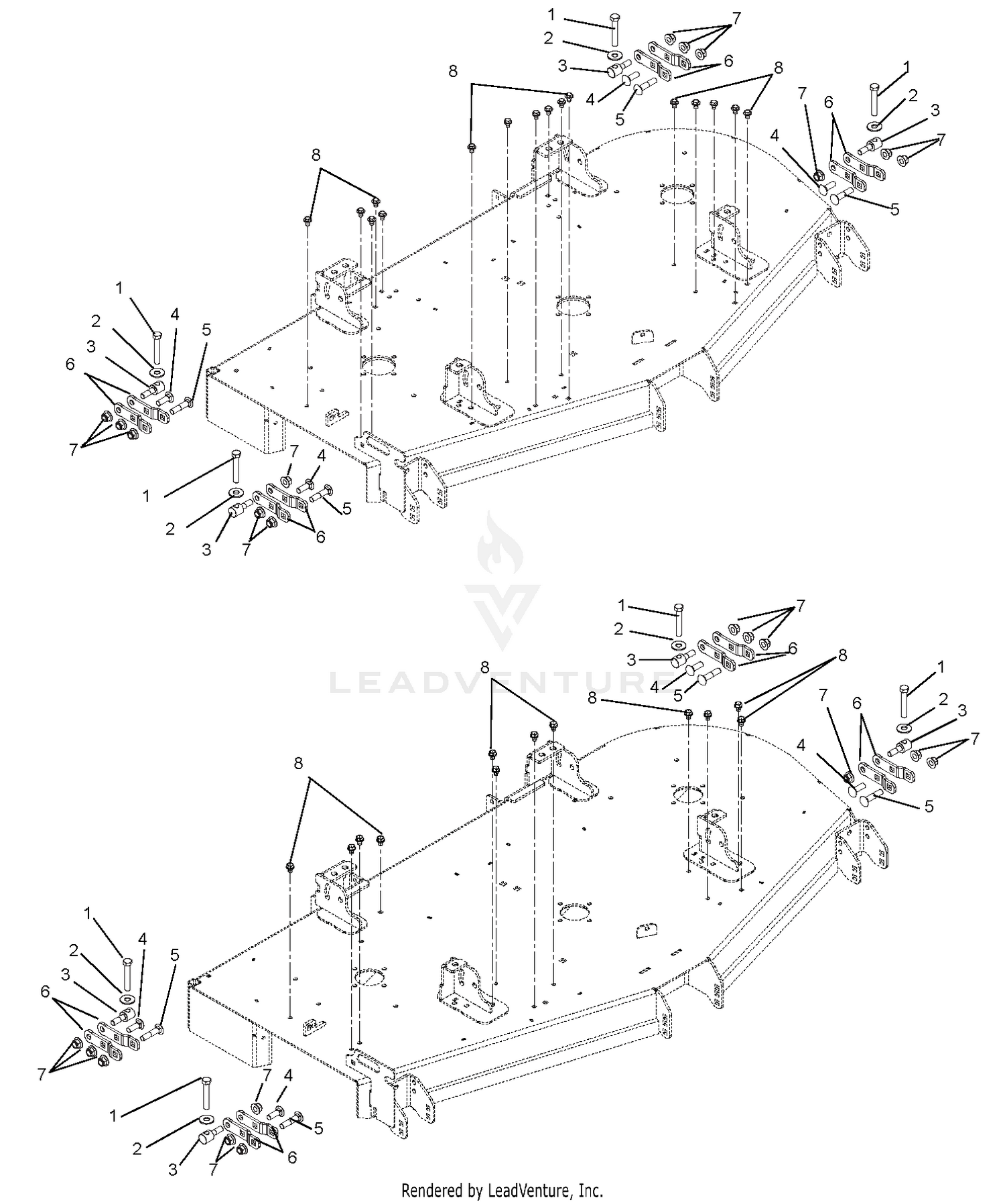 mounting arms