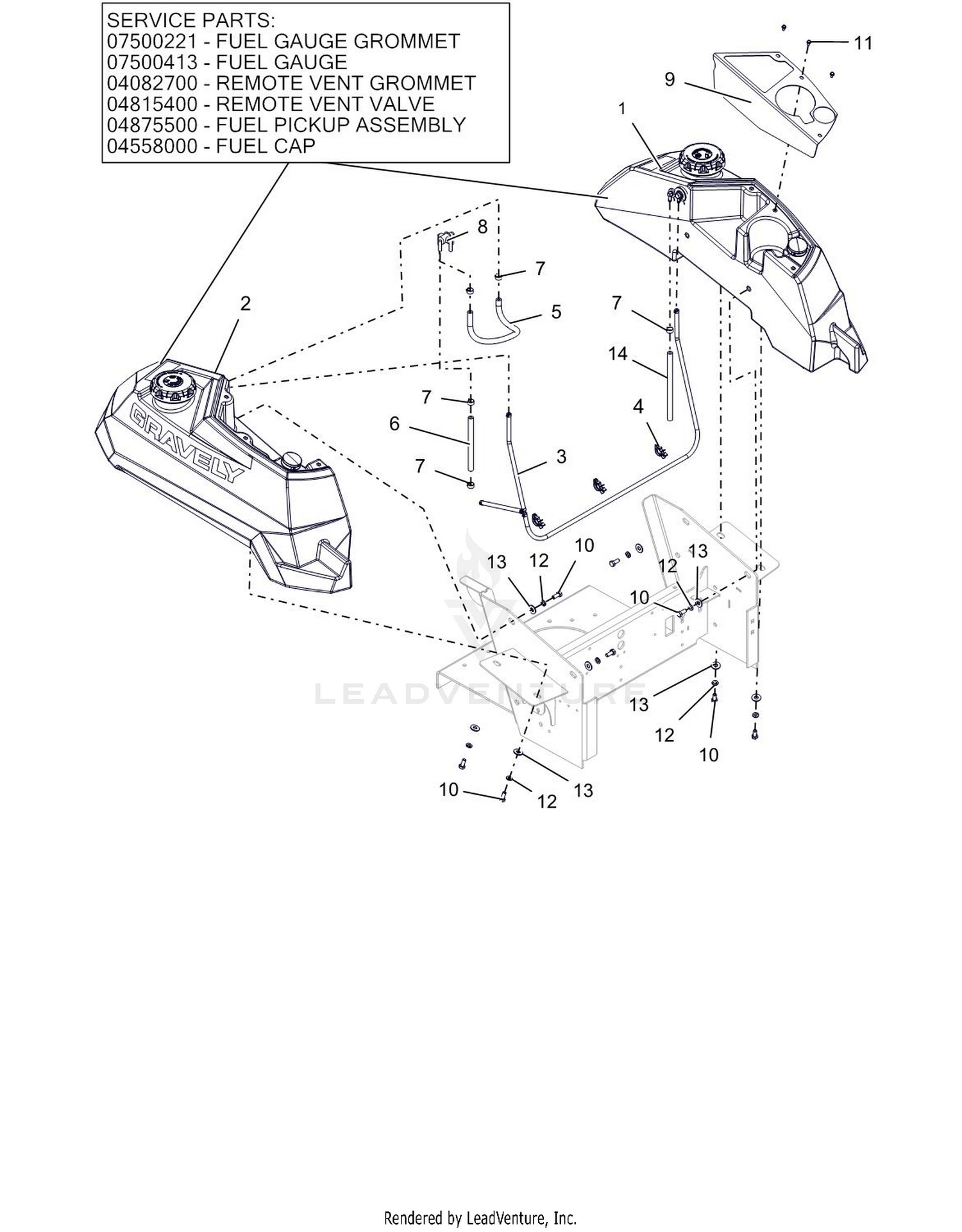 Fuel System - Kohler - Non-CARB - EFI