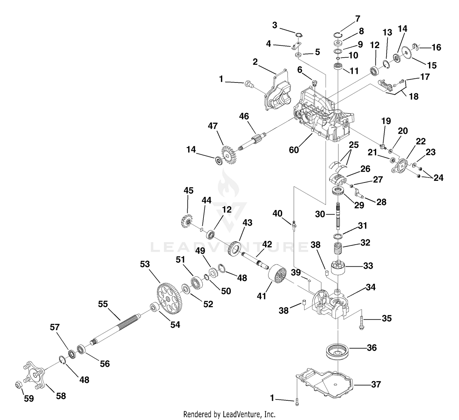 Hydrostatic Transaxle - Right