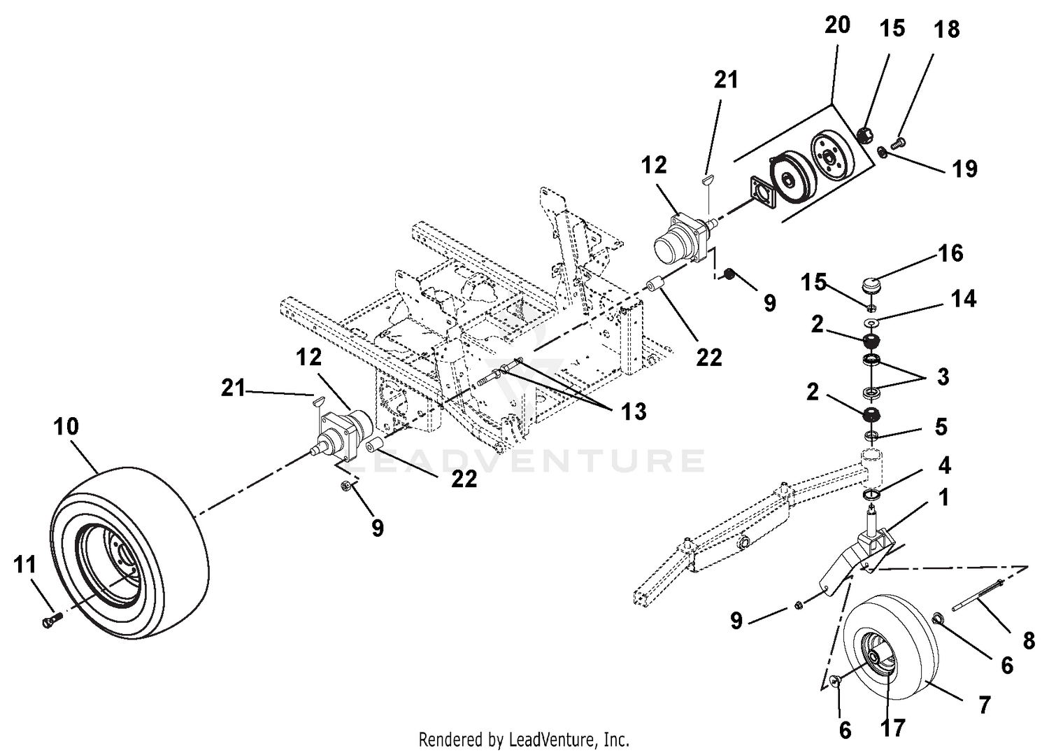 Wheel Motors, Tires, Brakes, And Front Forks