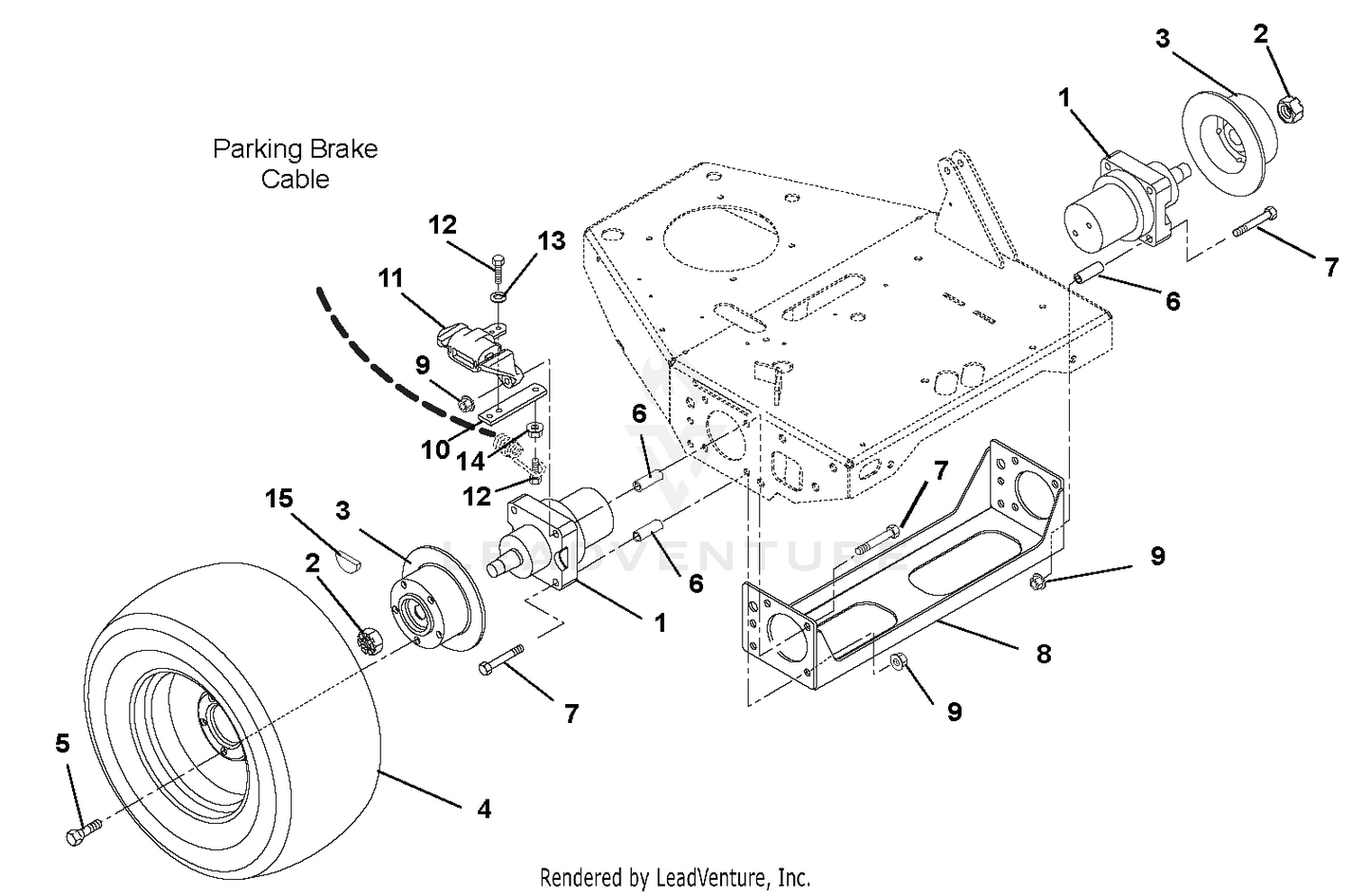 Front Wheels, Motors And Calipers