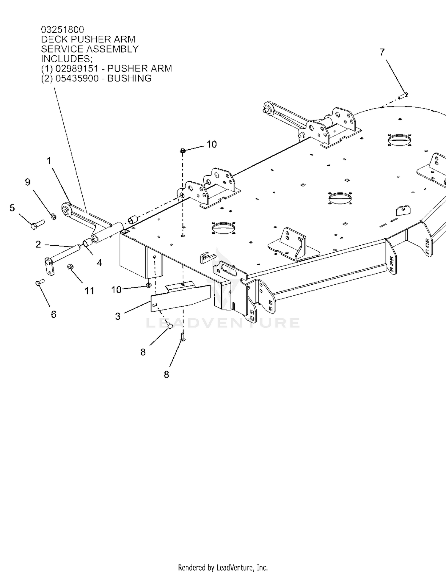 Deck Mount And Baffles - 52"
